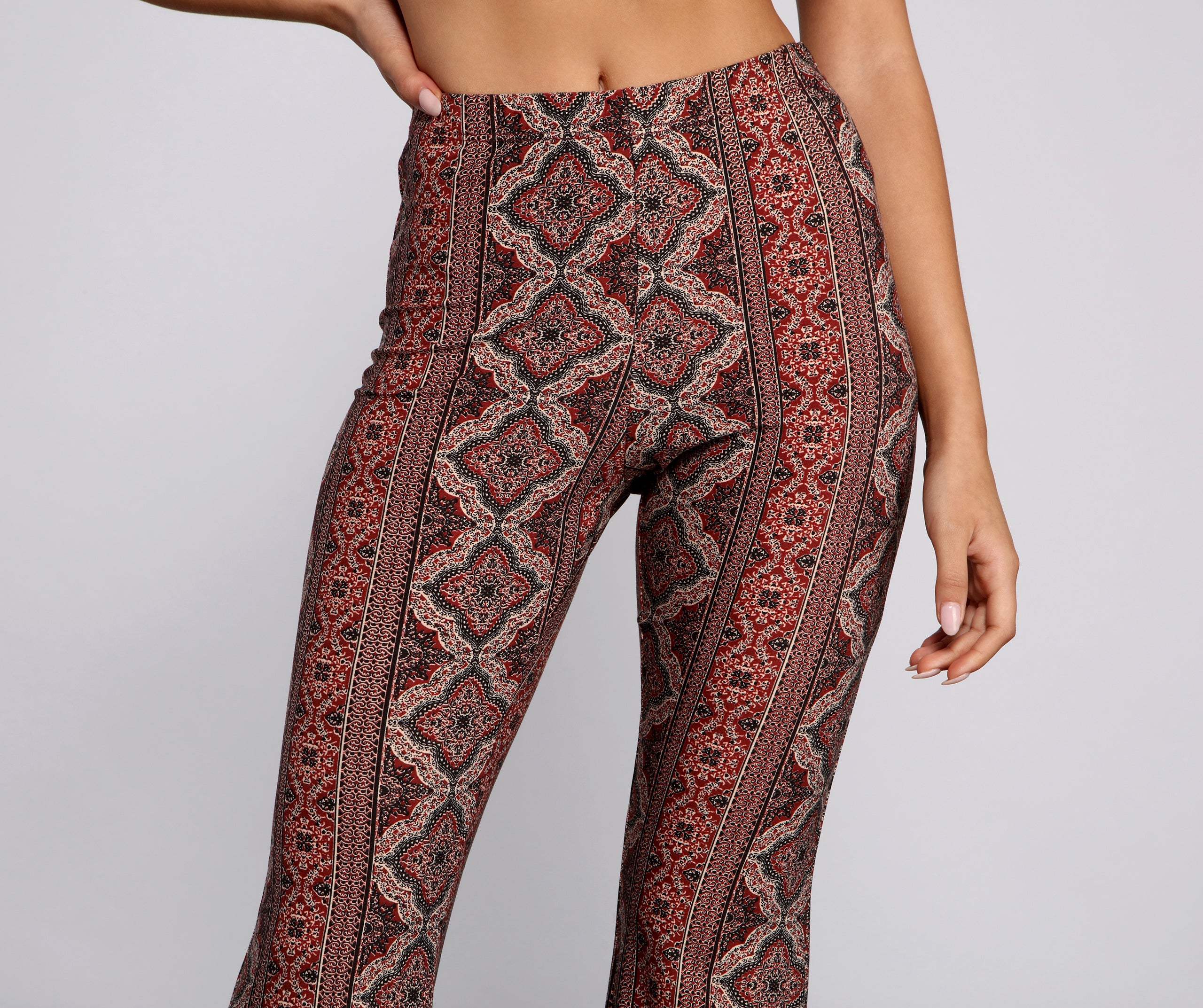 Bold Boho Vibes Flared Pants - Image 4