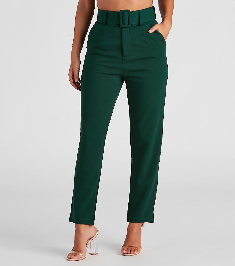 Perfectly Polished Belted Dress Pants - Image 2
