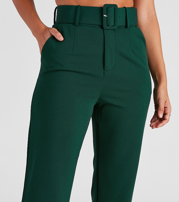 Perfectly Polished Belted Dress Pants - Image 4