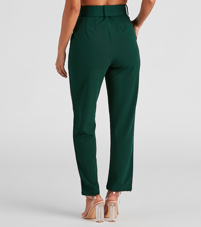 Perfectly Polished Belted Dress Pants - Image 3