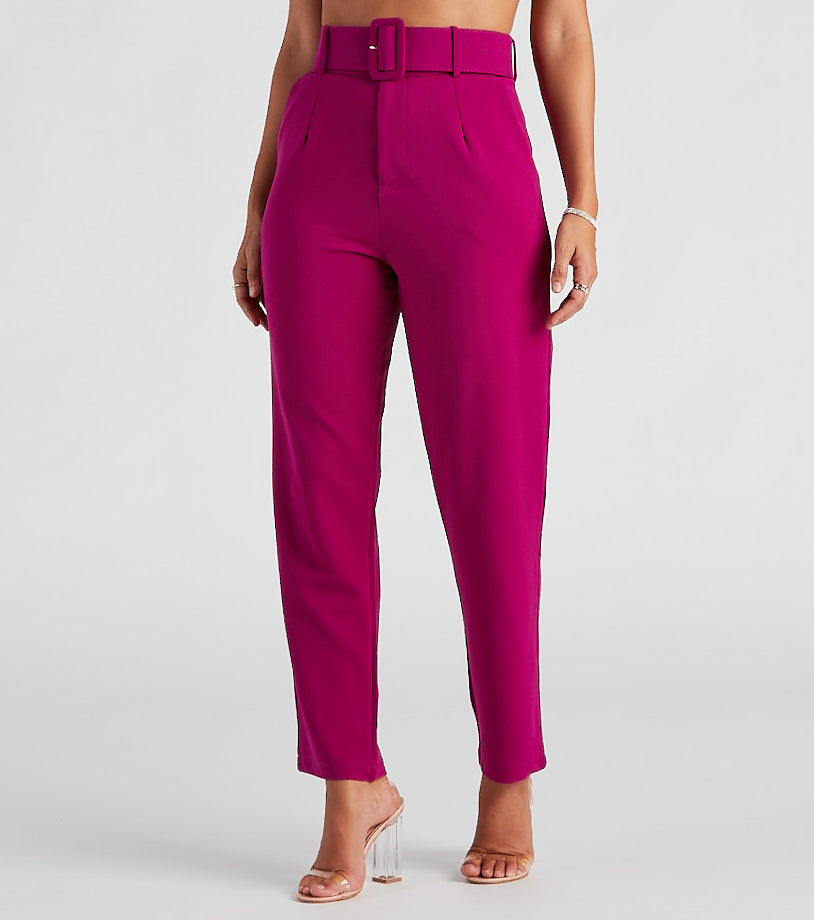Perfectly Polished Belted Dress Pants - Image 6