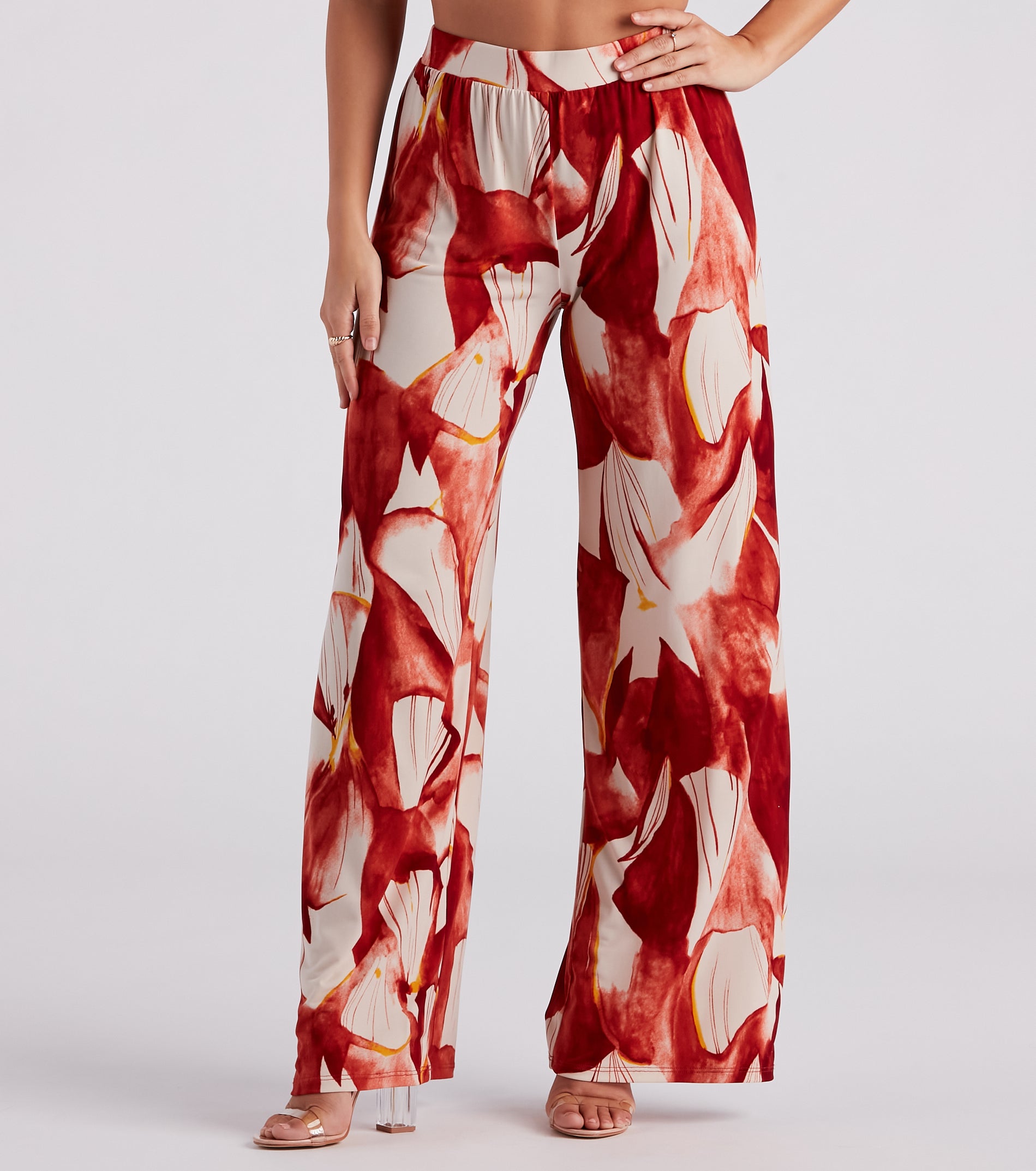 Island Time Floral Wide-Leg Pants - Image 2