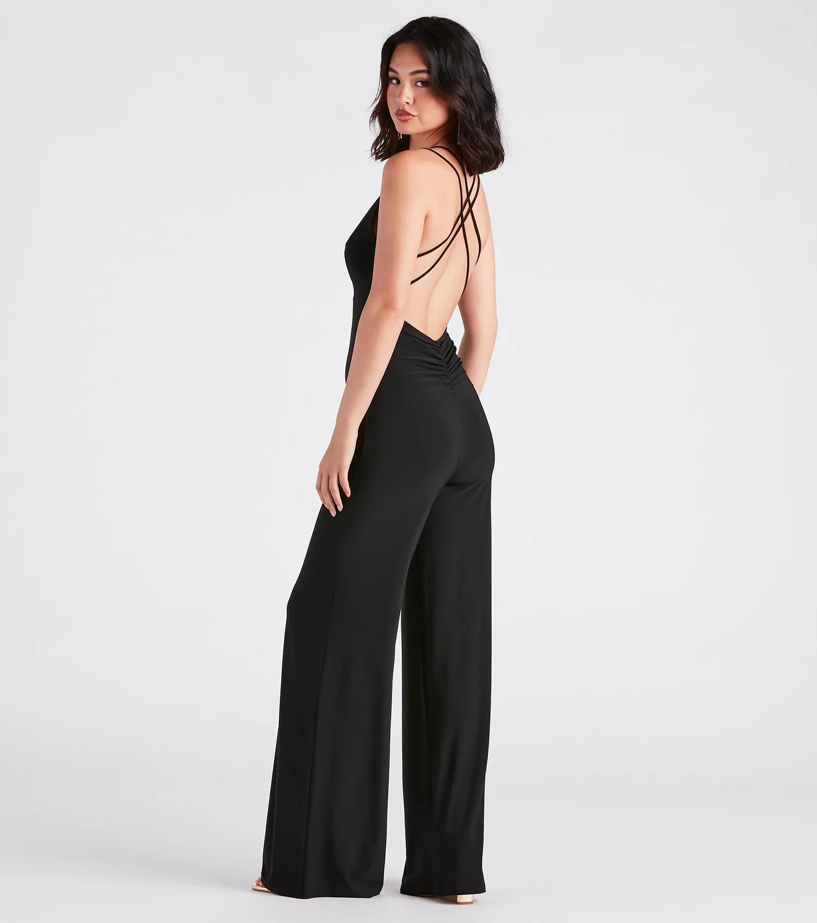 Flawless Double Take V-Neck Strappy Jumpsuit - Image 2