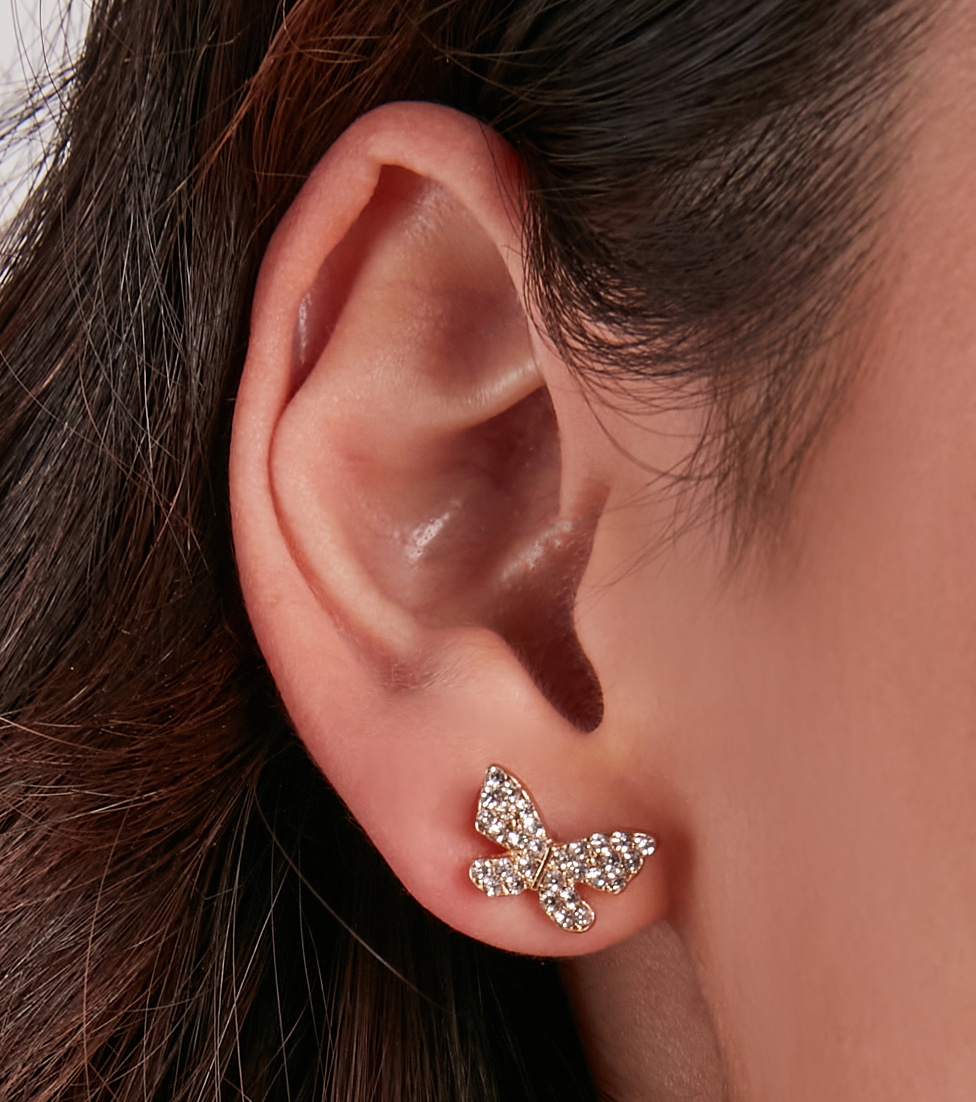 Catching Feels Butterfly Chain Earrings - Image 2