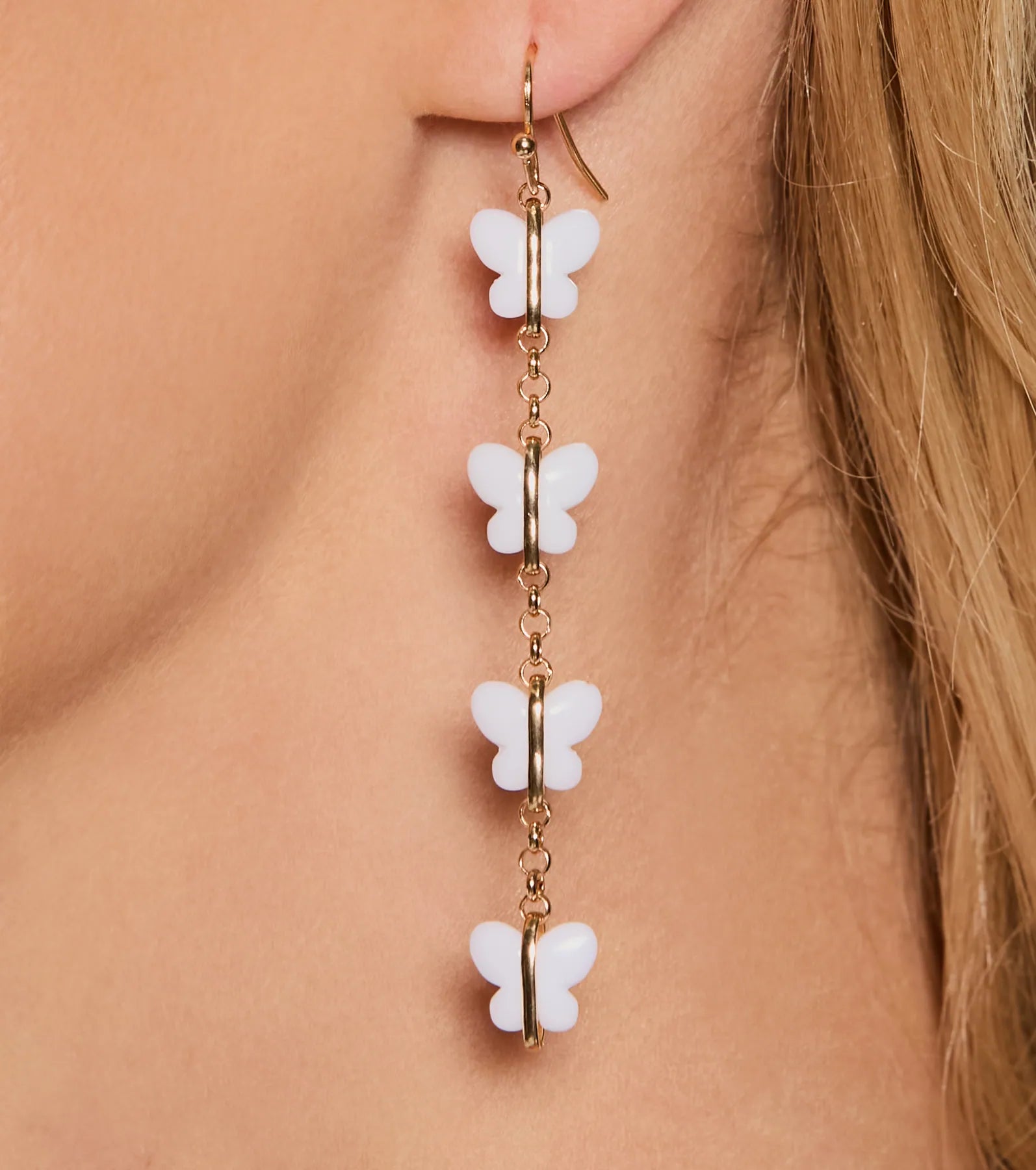 Adorable Charm Butterfly Duster Earrings - Image 2