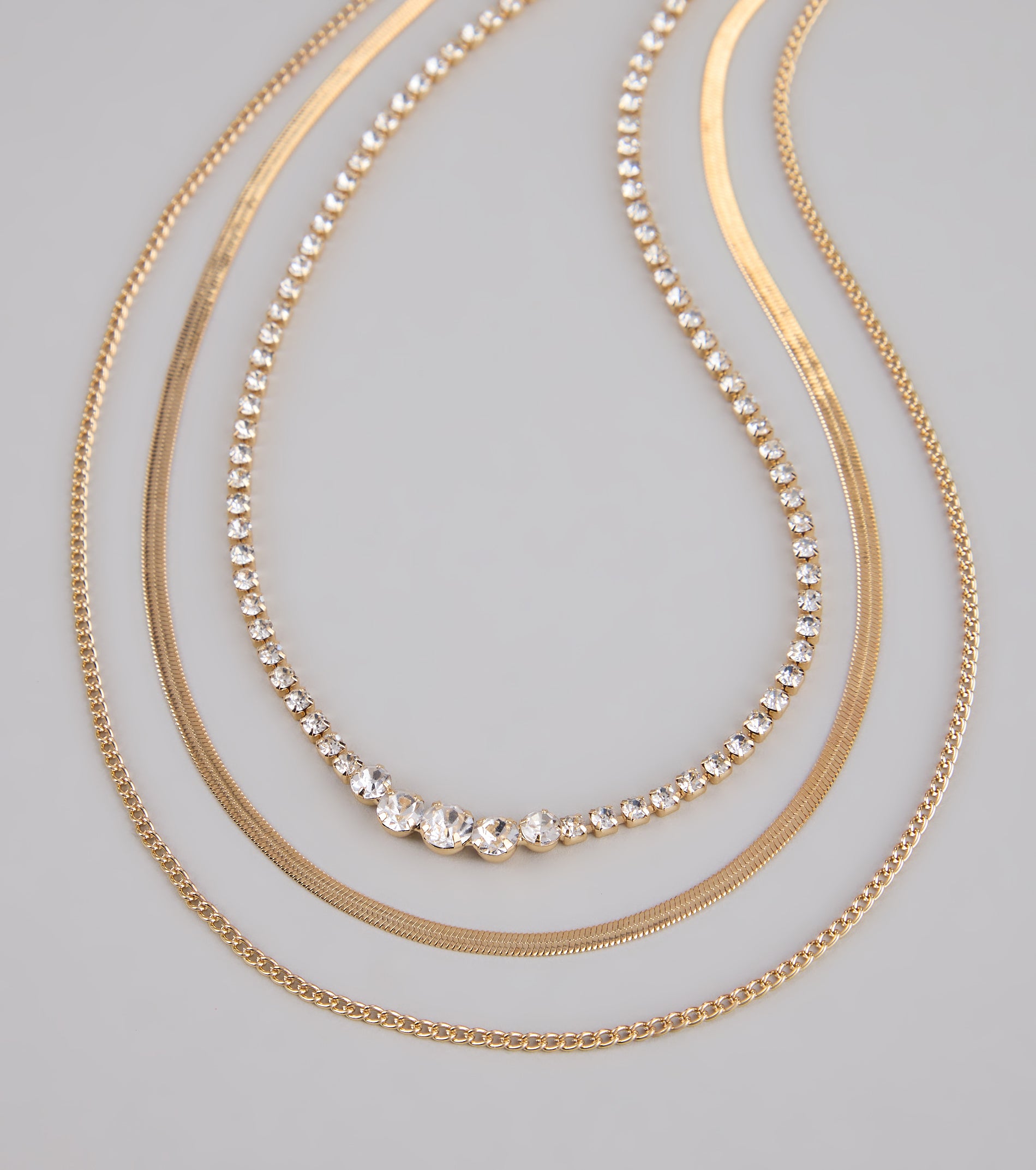 Keep It Sparkling Layered Necklace Set - Image 2