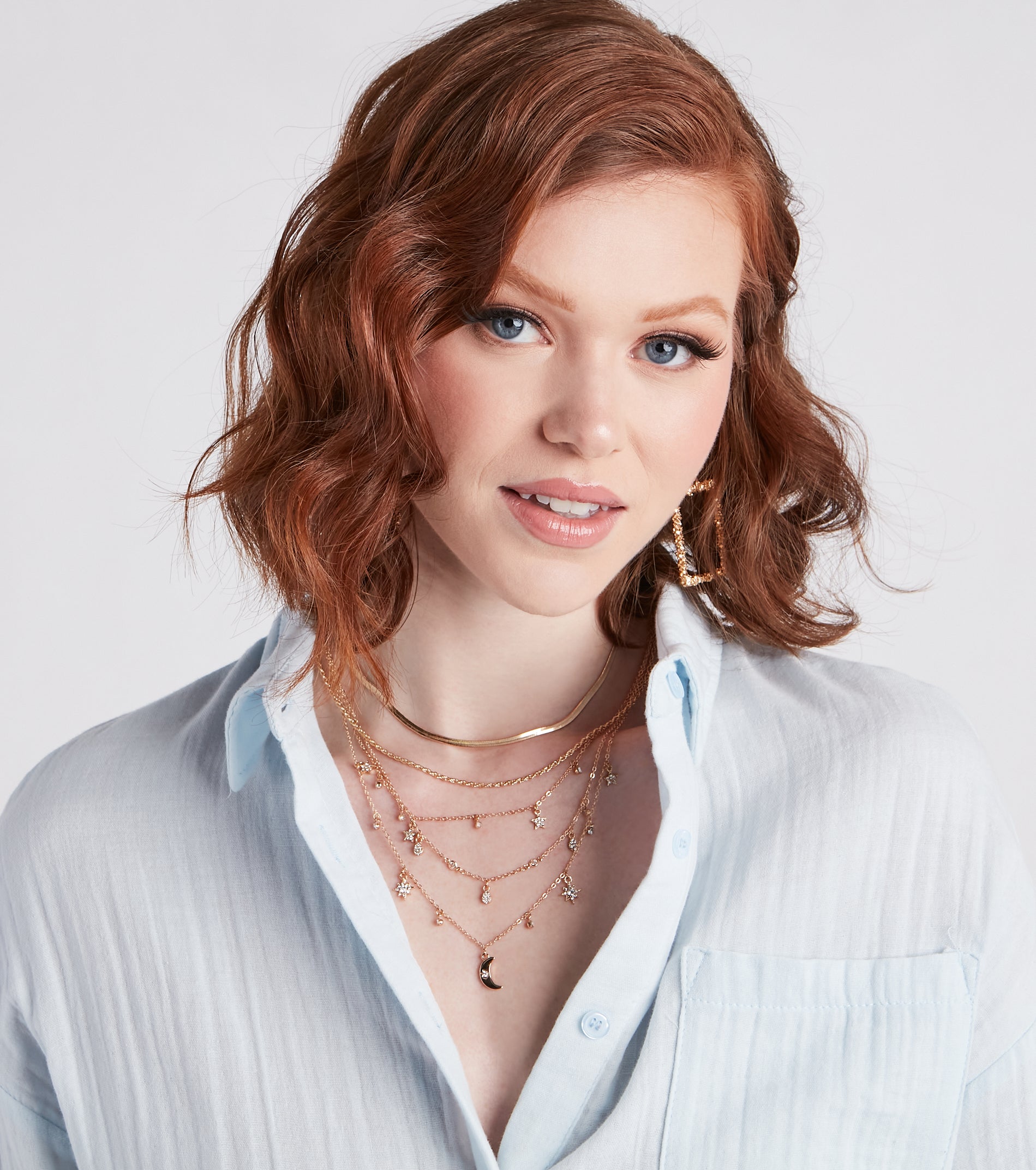 Chic Celestial Charm Necklace Set - Image 2