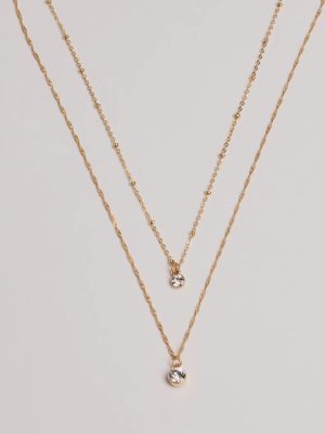 Timelessly Stylish Rhinestone Layered Necklace