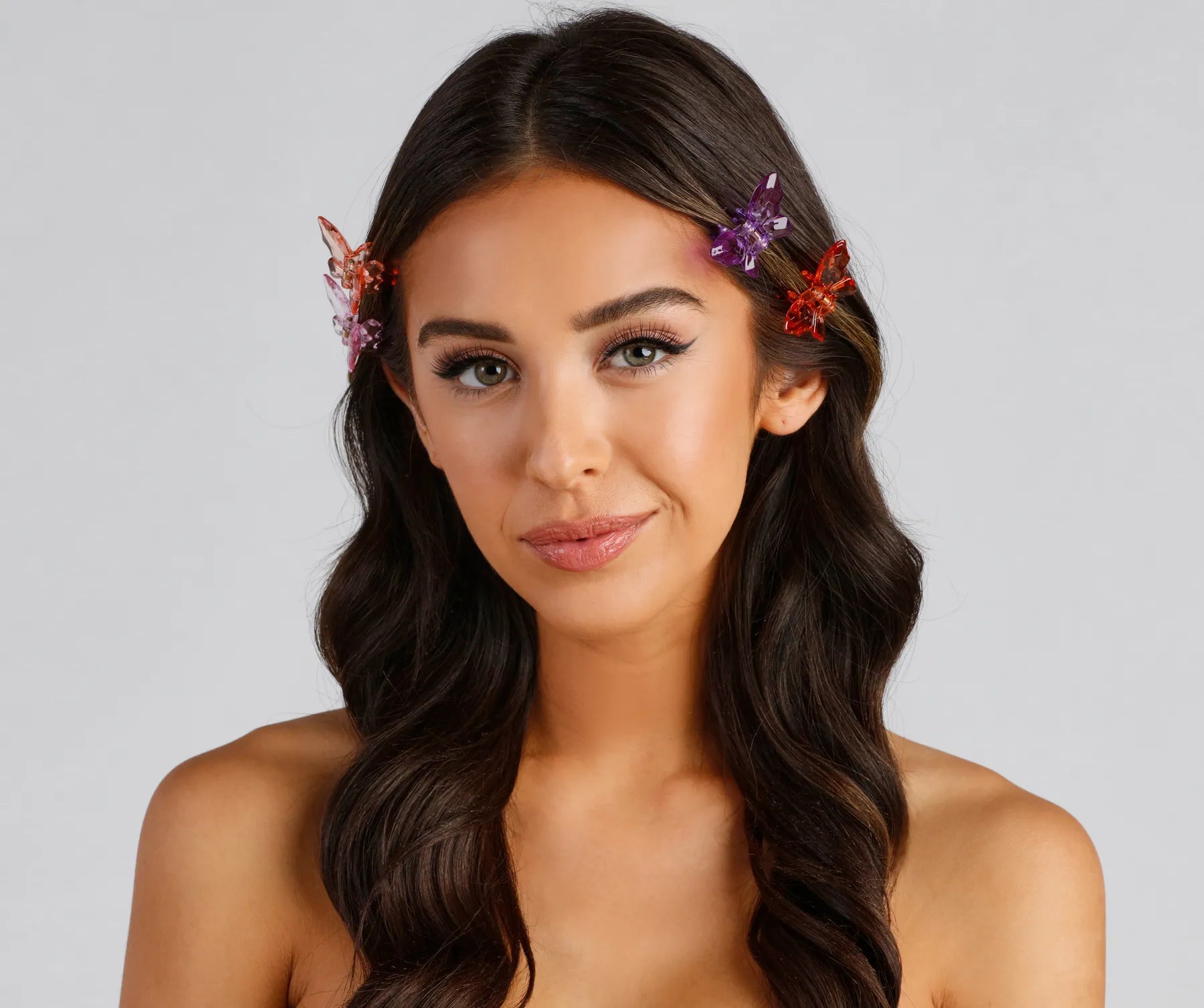 Trendy Girl Mini Butterfly Hair Clips - Image 3