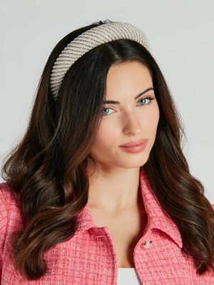 Posh Vibes Rhinestone And Pearl Headband