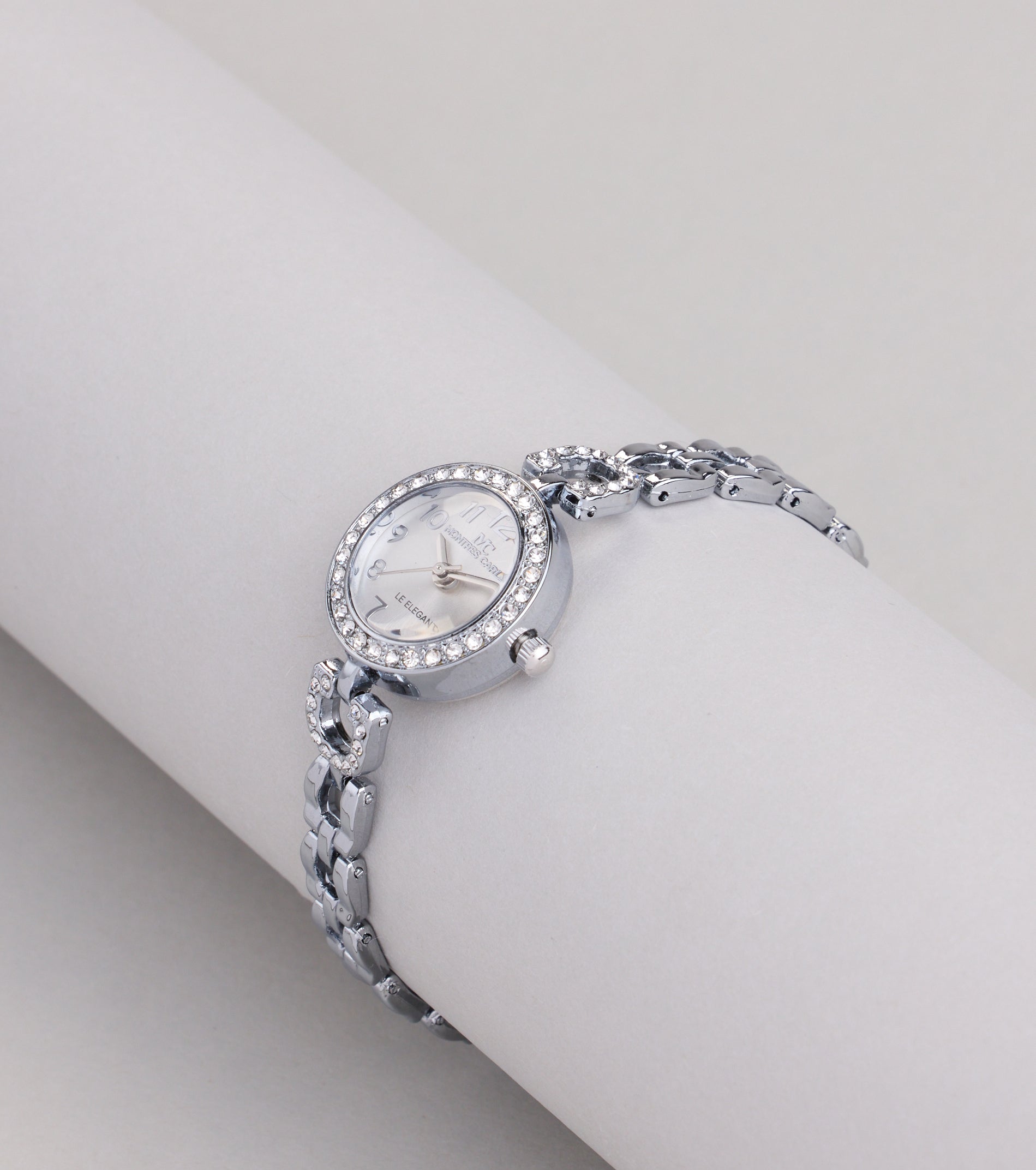 Time Will Tell Rhinestone Trim Watch