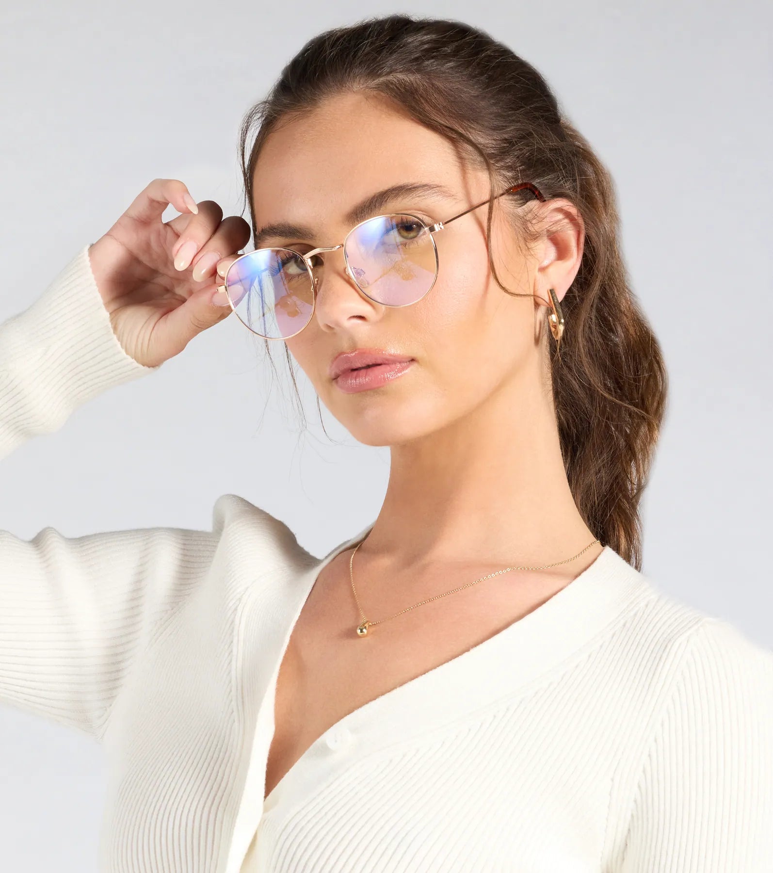 Busy Bee Blue Light Round Glasses - Image 3