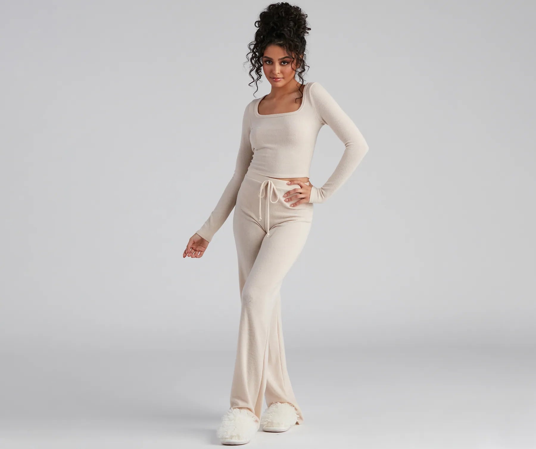 Cozy Ticket Brushed Knit Pajama Pants - Image 4