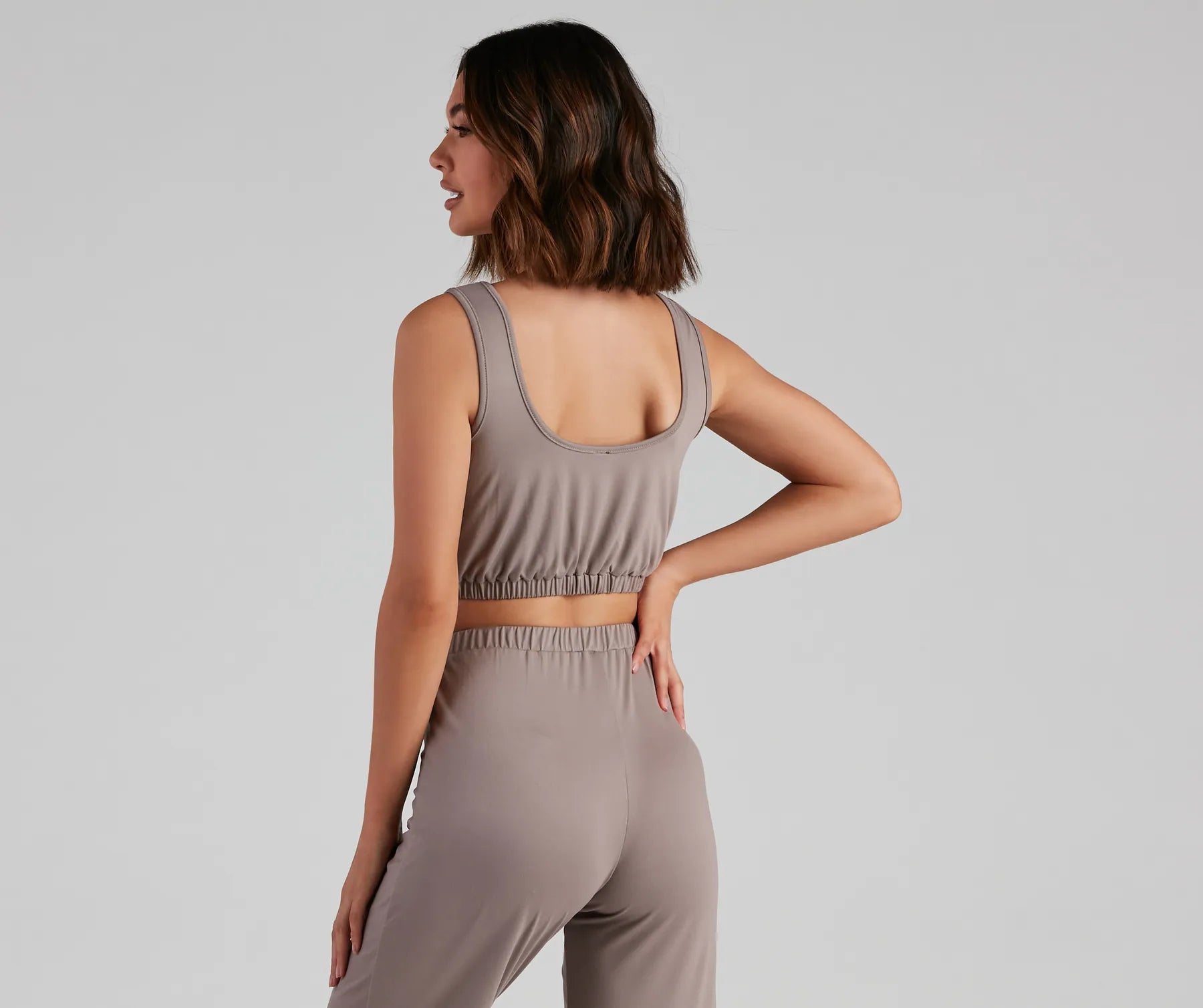 Chill Days Cropped Pajama Tank - Image 2