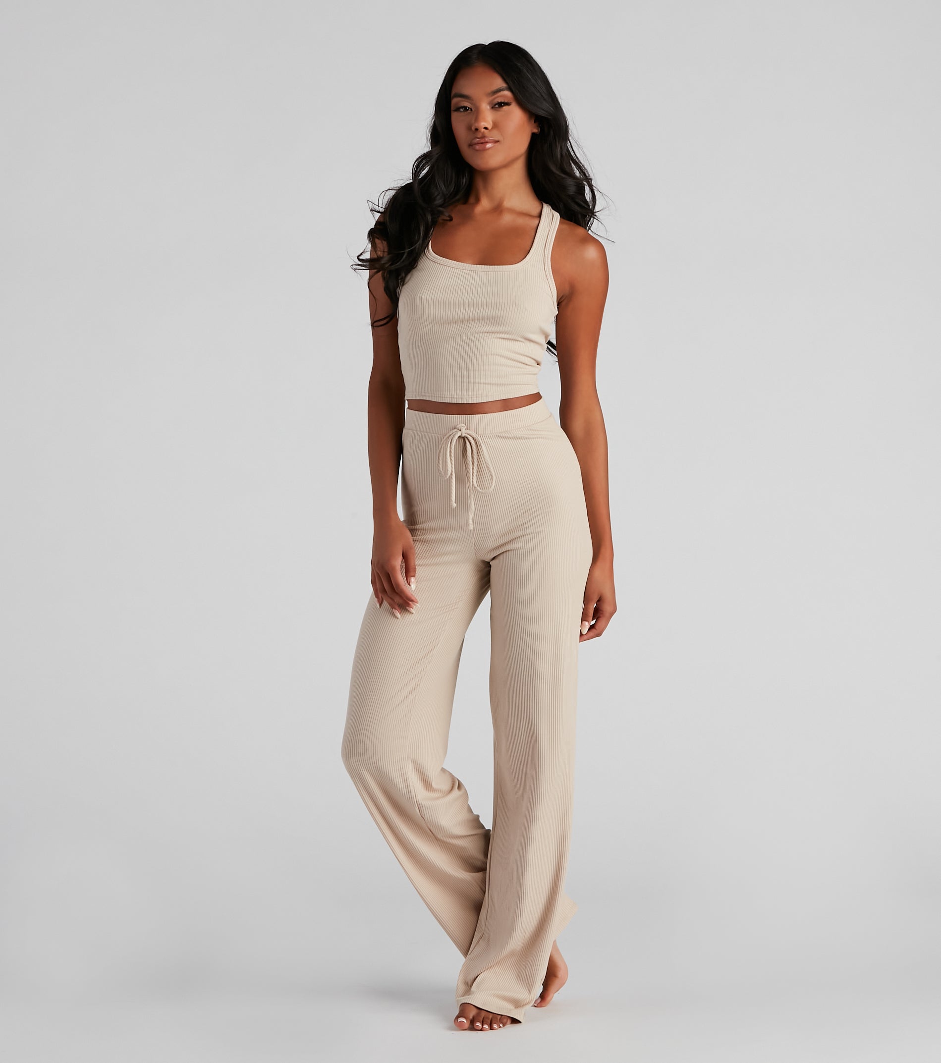 Lounge Goals Racerback PJ Tank Top - Image 2