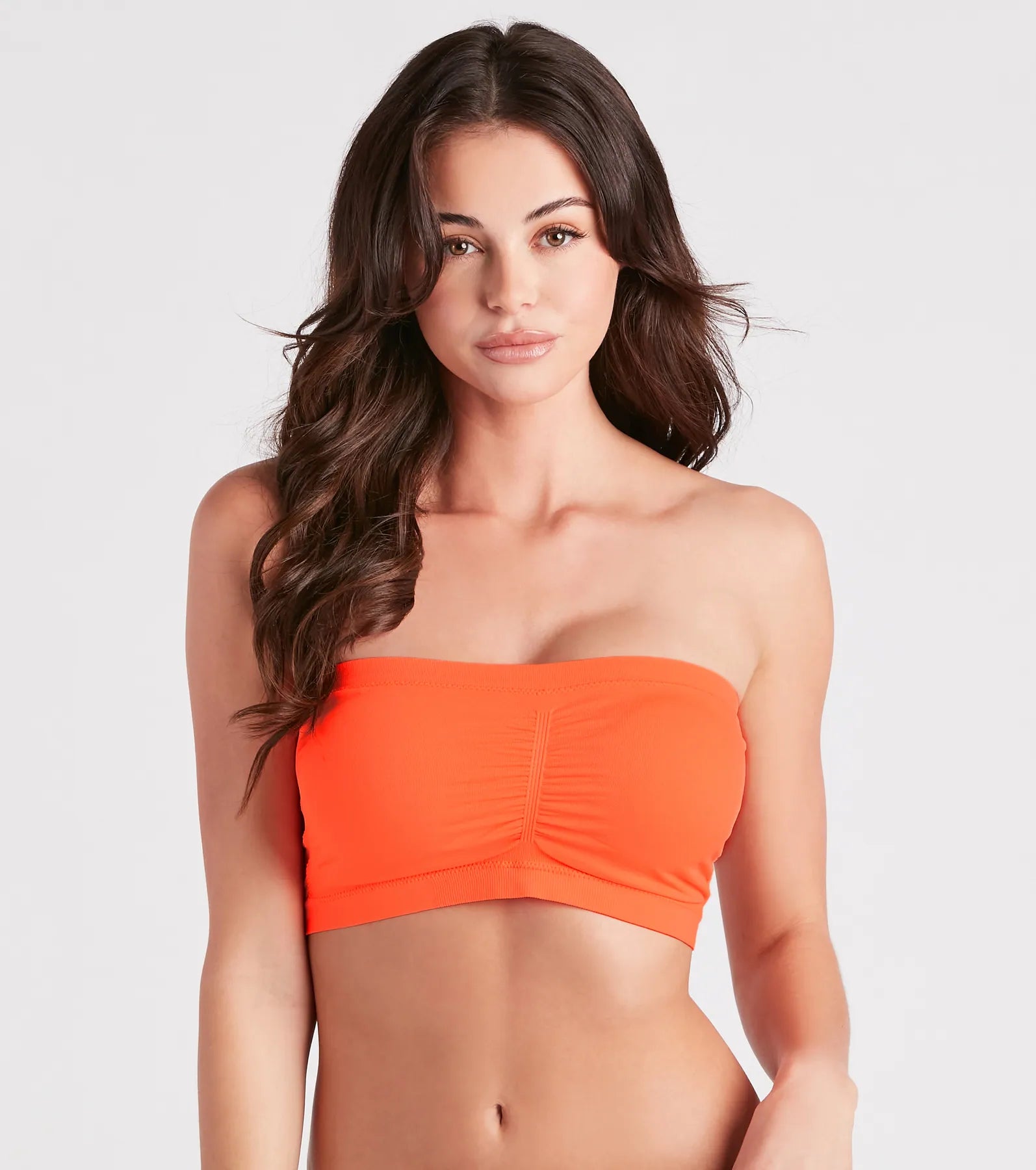 Strapless Ruched Padded Bandeau - Image 3