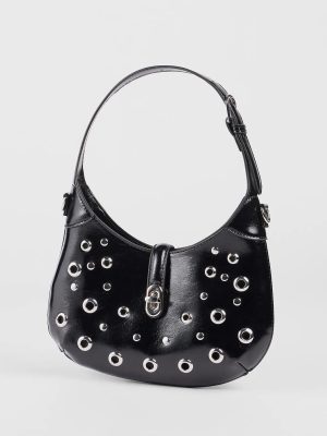 Cool Girl On The Block Studded Shoulder Bag