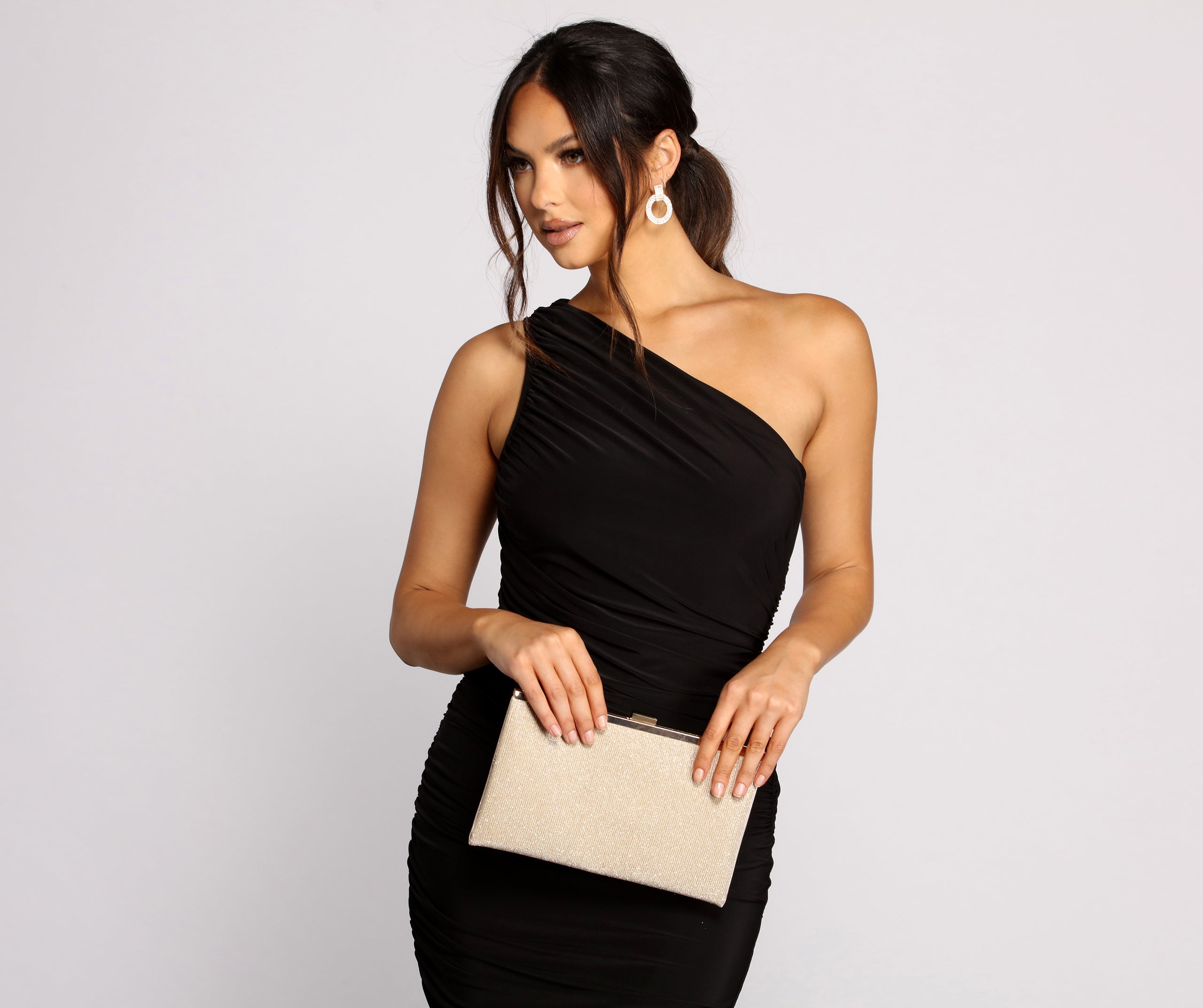Dusted With Glitter Knit Clutch - Image 2