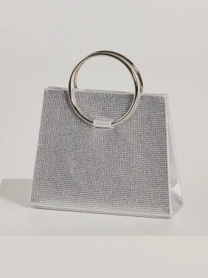 Party Mode Rhinestone O-Ring Purse