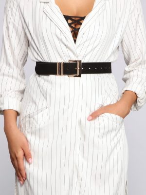Simple And Chic Faux Leather Belt