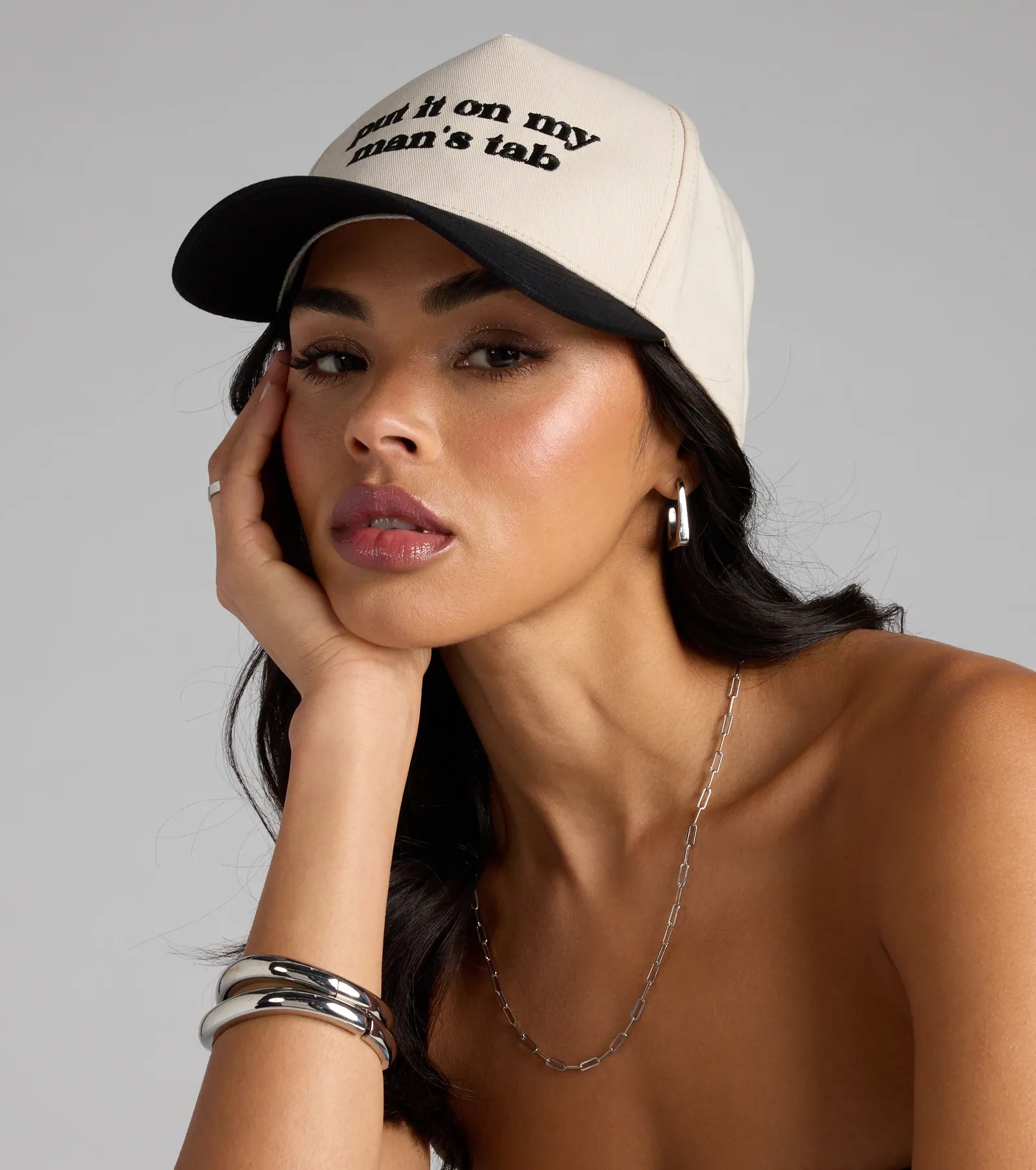 Put It On My Man's Tab Snap Back Cap - Image 9