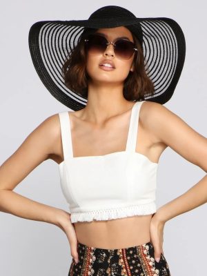 Beach Please Floppy Hat