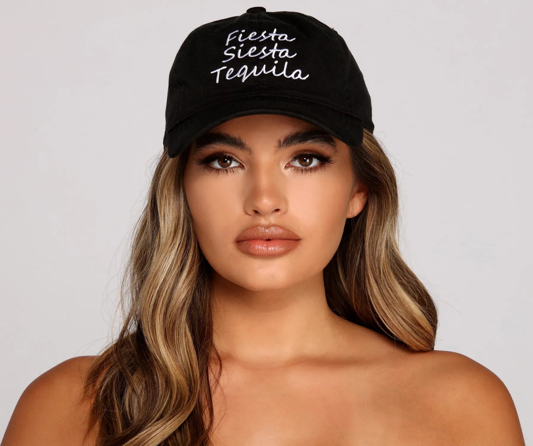 Fiesta. Siesta. Tequila Script Cap
