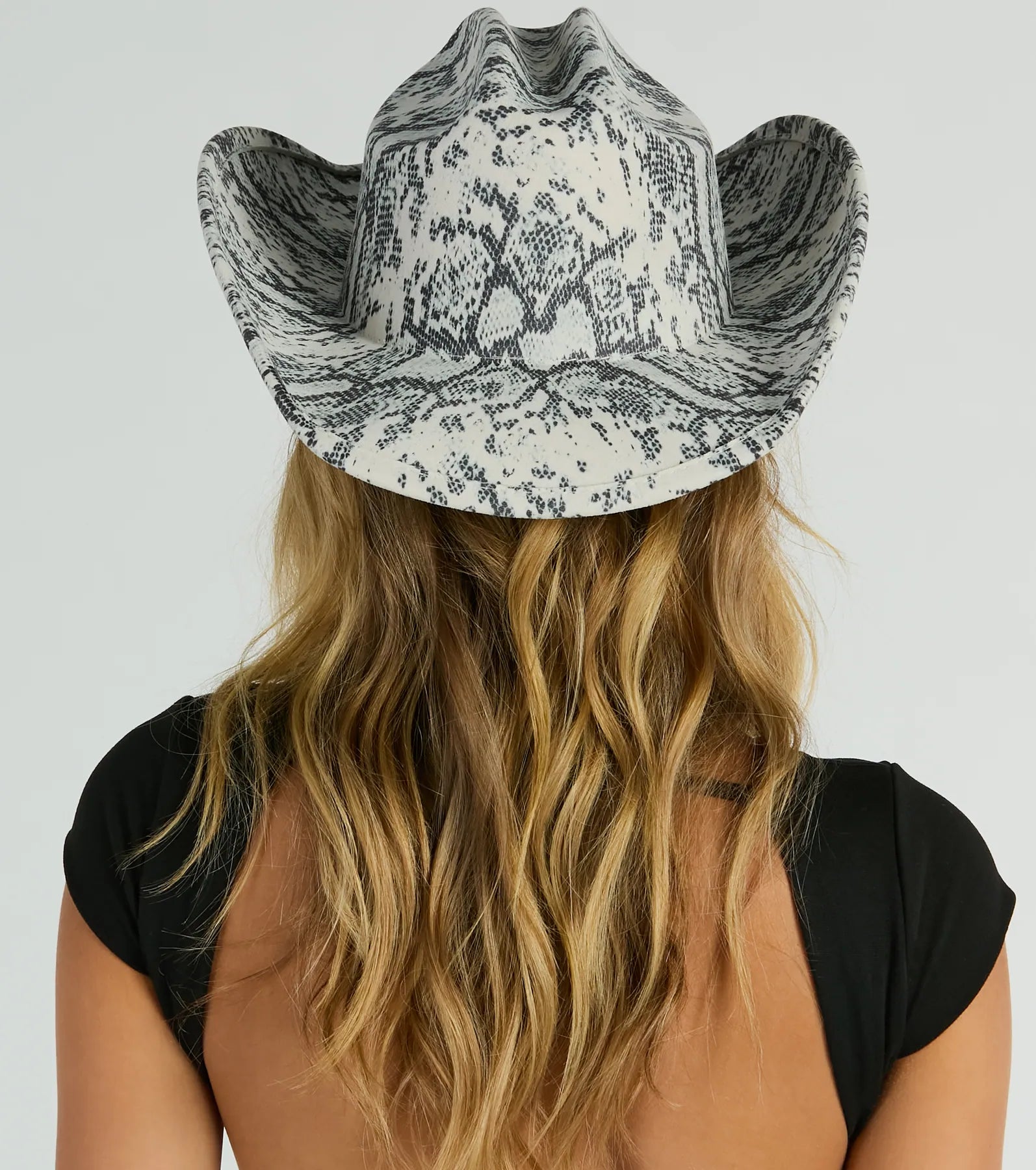 Sass Standoff Snake Print Cowboy Hat - Image 2