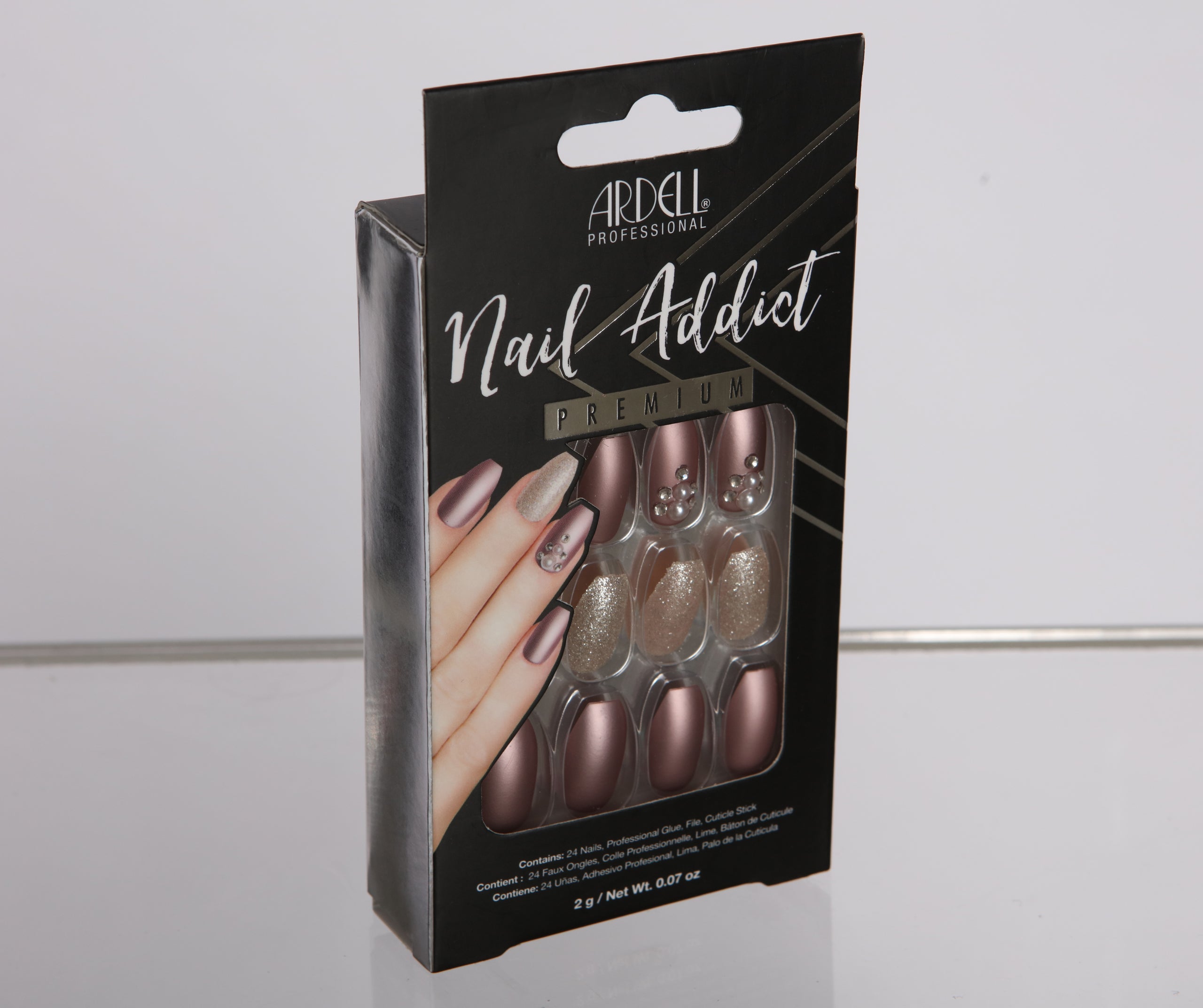 Ardell Nail Addict Pearl and Glitter Press On Nails - Image 2
