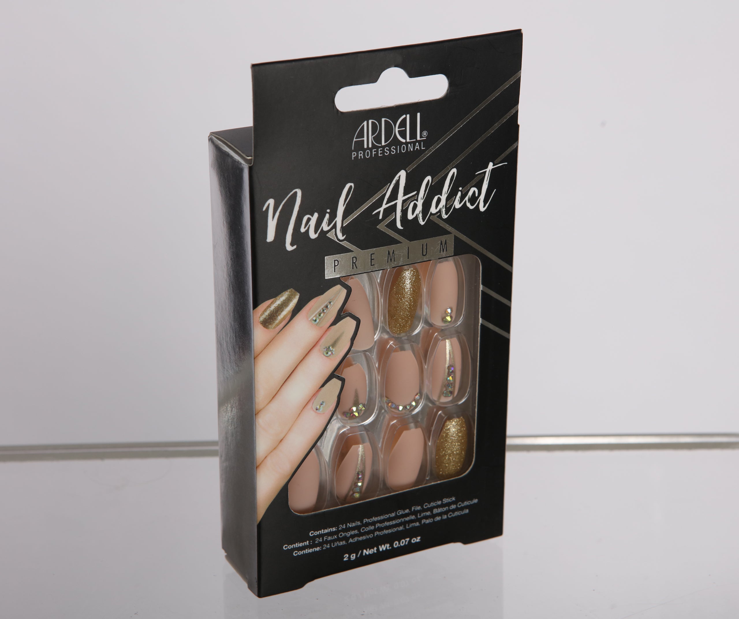 Ardell Nail Addict Glitter and Rhinestone Press On Nails - Image 2