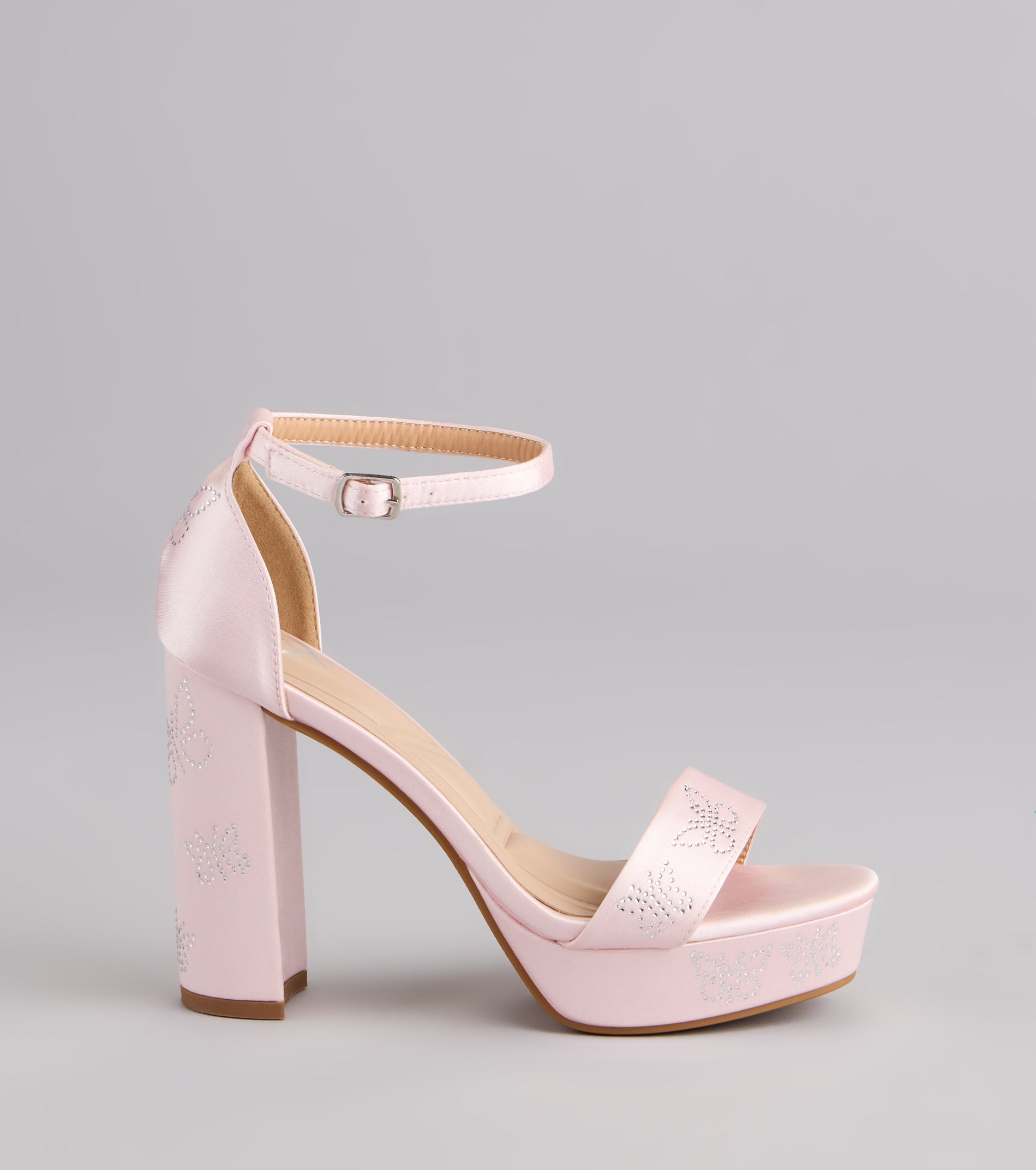Butterfly Kisses Platform Block Heels - Image 7