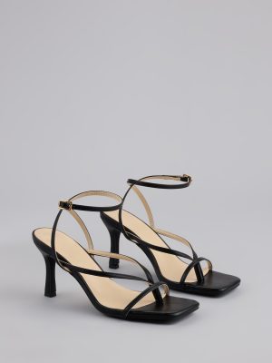 Strut Factor Thong Strappy Stiletto Heels