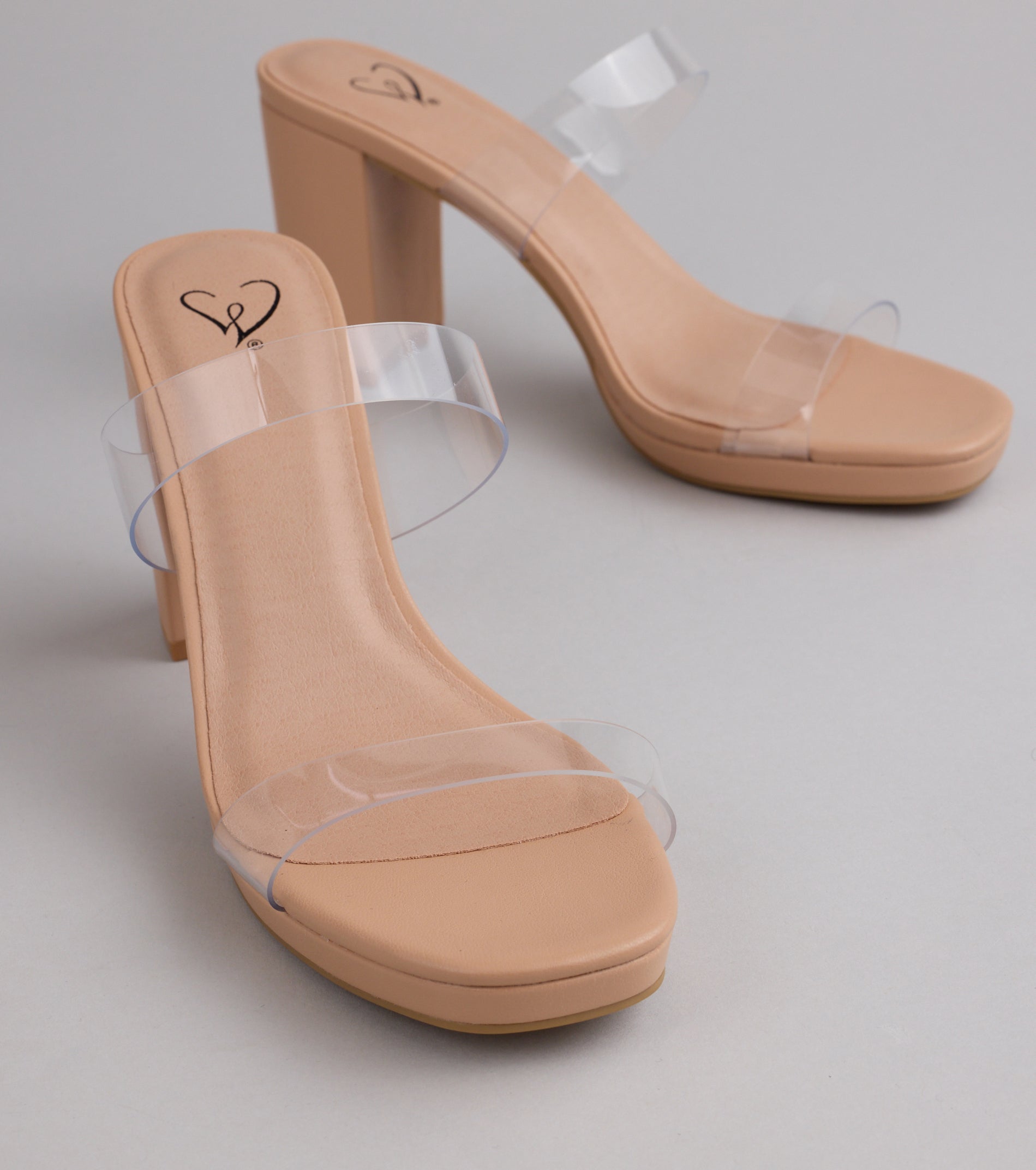Admiring Looks PVC Platform Mules - Image 5