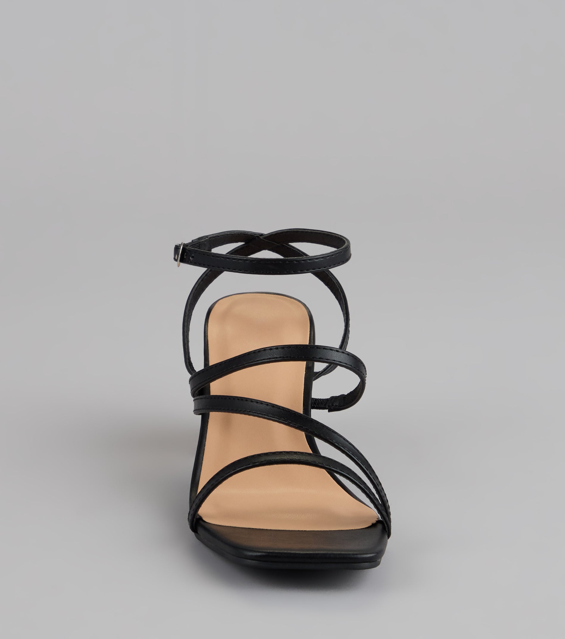 Sleek Steps Strappy Wide Fit Block Heels - Image 3