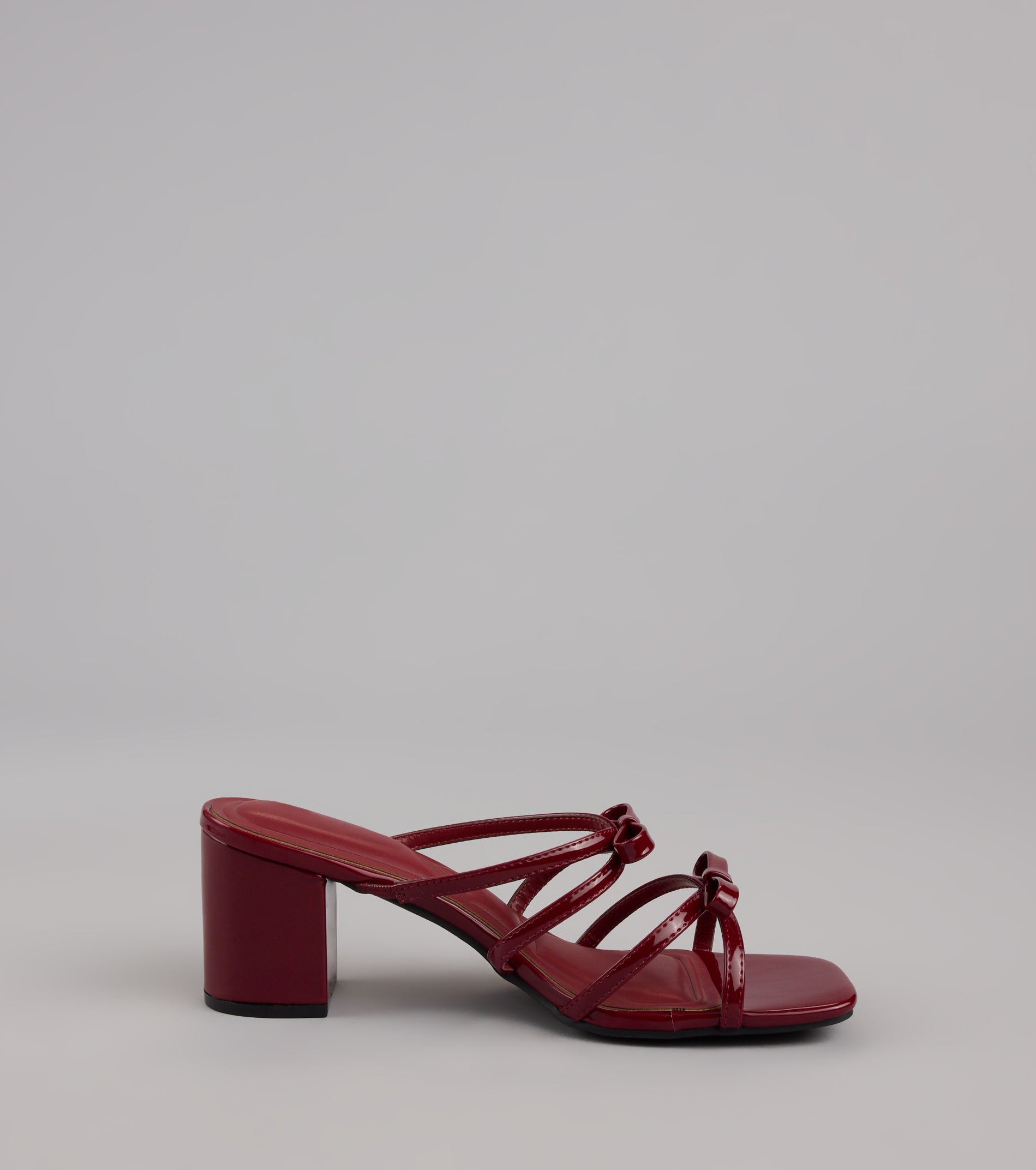 All Day Cute Bow Strap Block Heel Mules - Image 6
