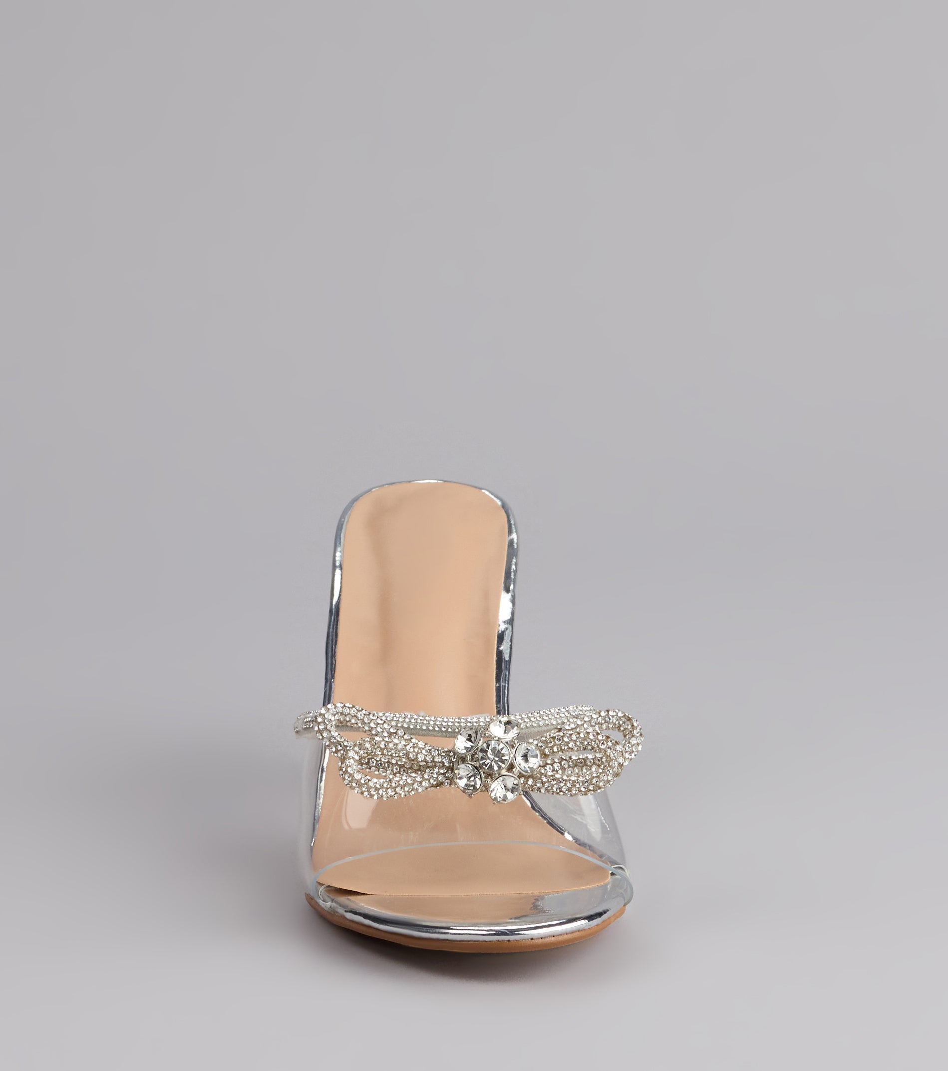 All About Glamour Rhinestone Bow Heels - Image 3