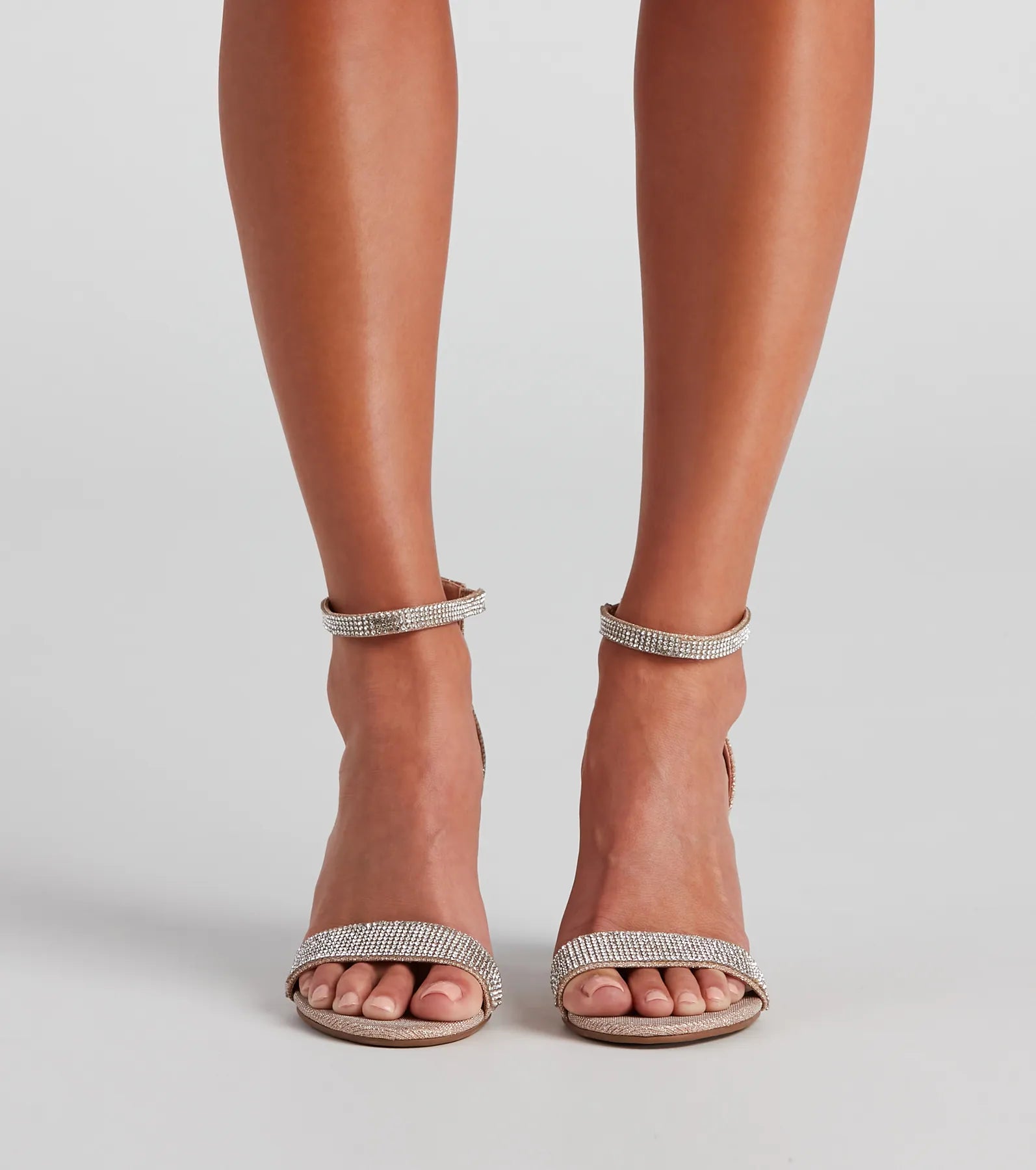 Sparkle Stunner Rhinestone Block Heels - Image 6