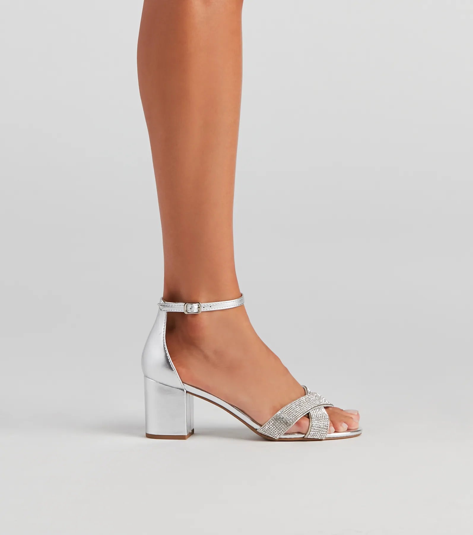 Future Glam Rhinestone Block Heels - Image 8