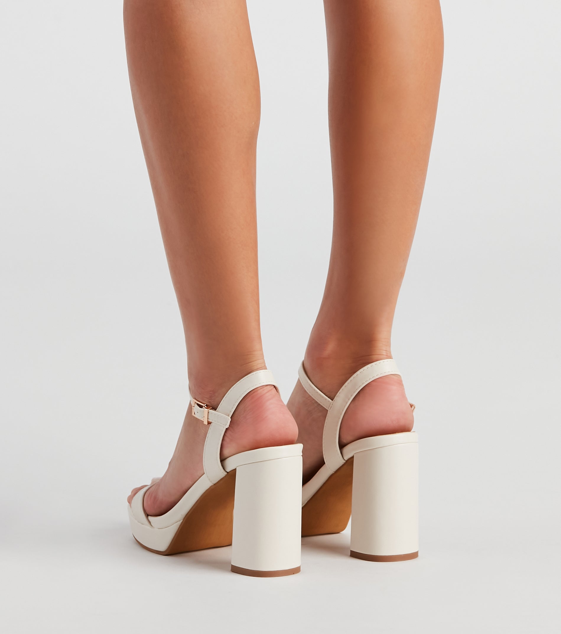 Close Up Square Toe Block Heels - Image 4