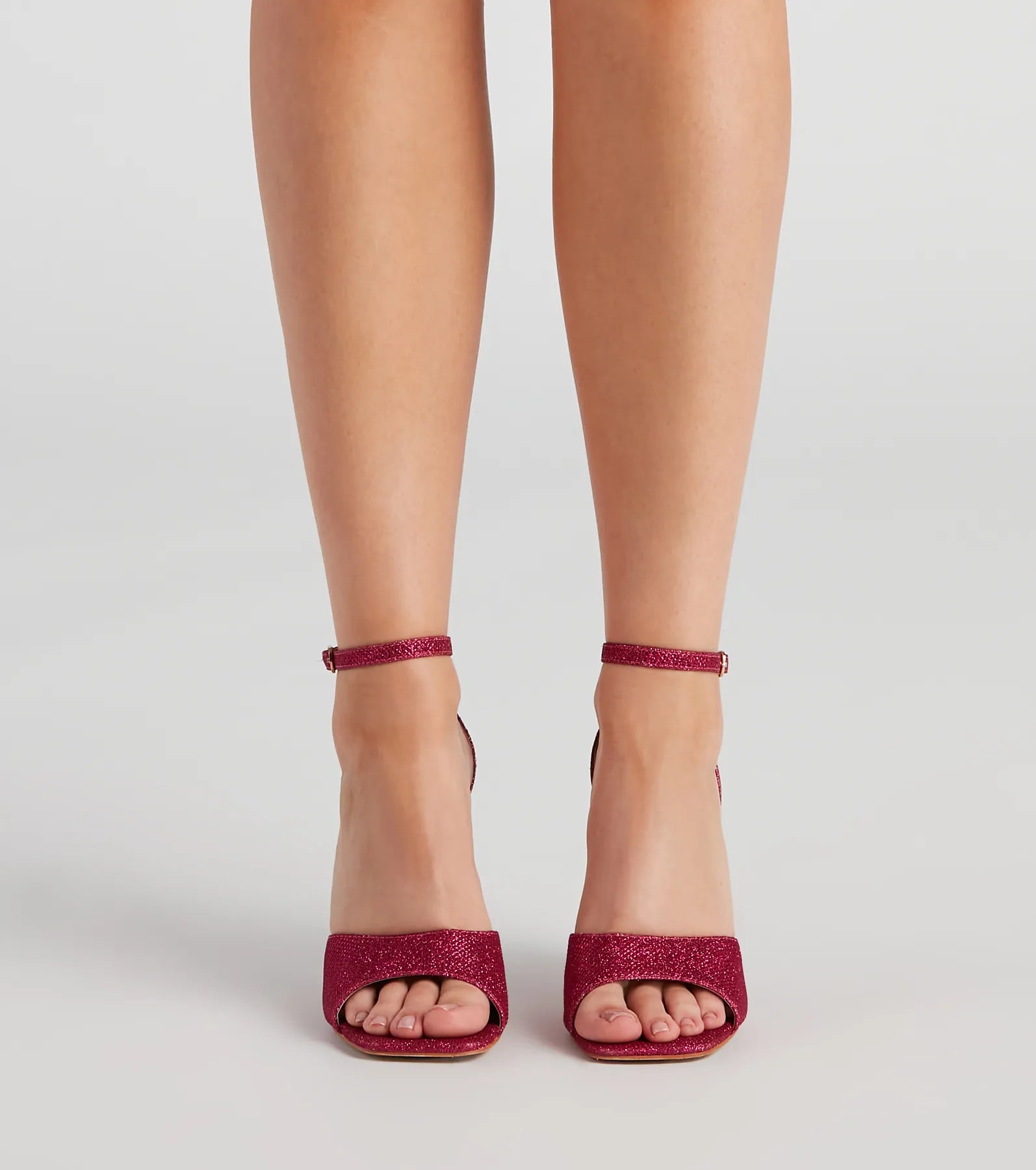 Own This Shine Glitter Block Heels - Image 2
