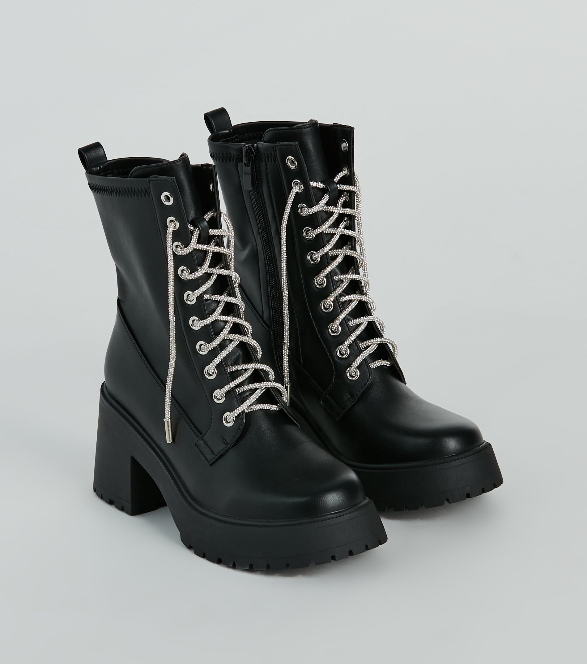 Cool Girl Amplified Rhinestone Shoe Laces - Image 2