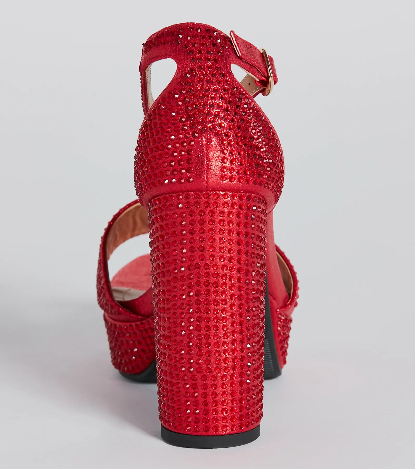 Unparalleled Glam Rhinestone Platform Heels - Image 4