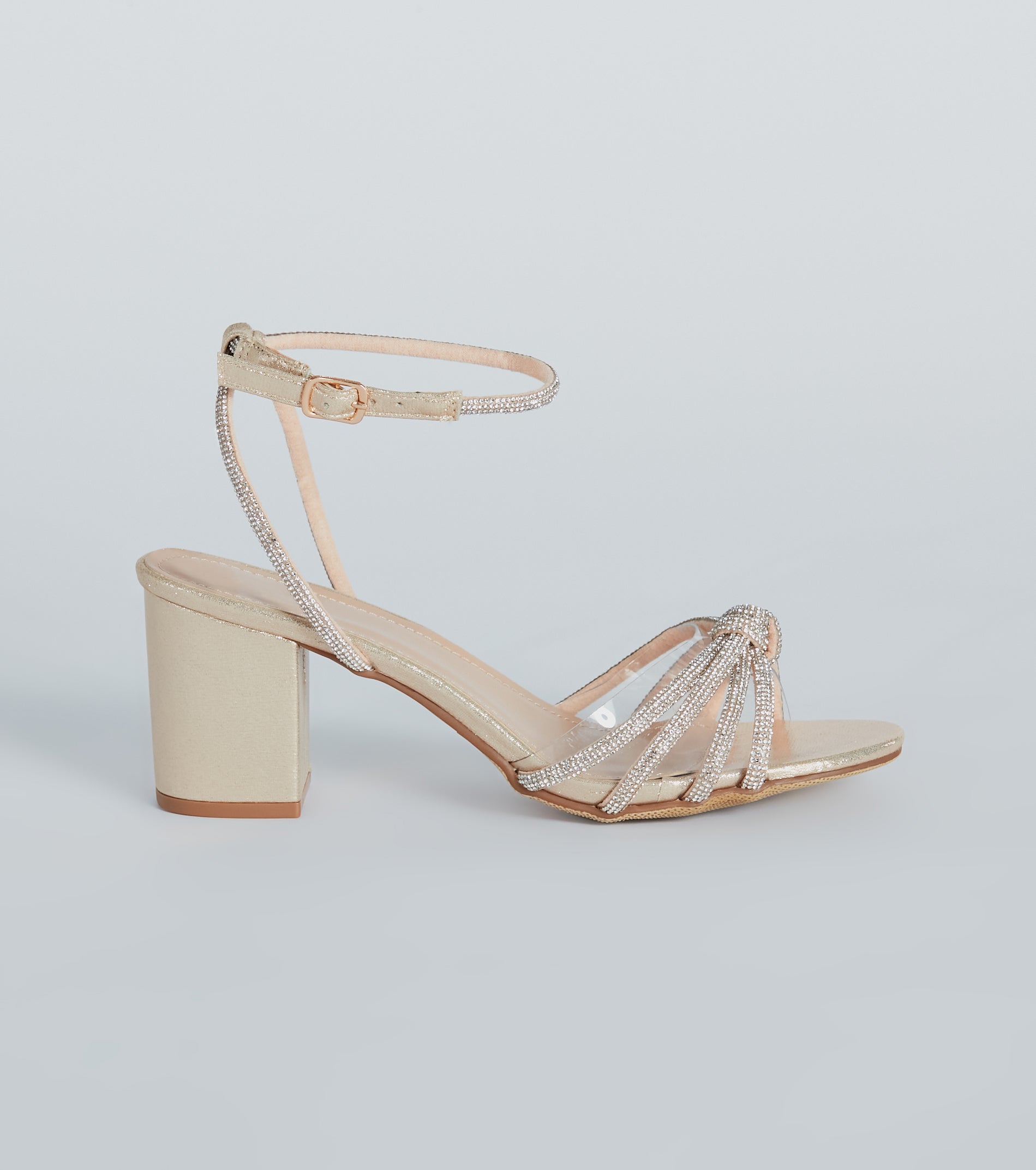 Dancing Shoes Rhinestone Short Block Heels - Image 10