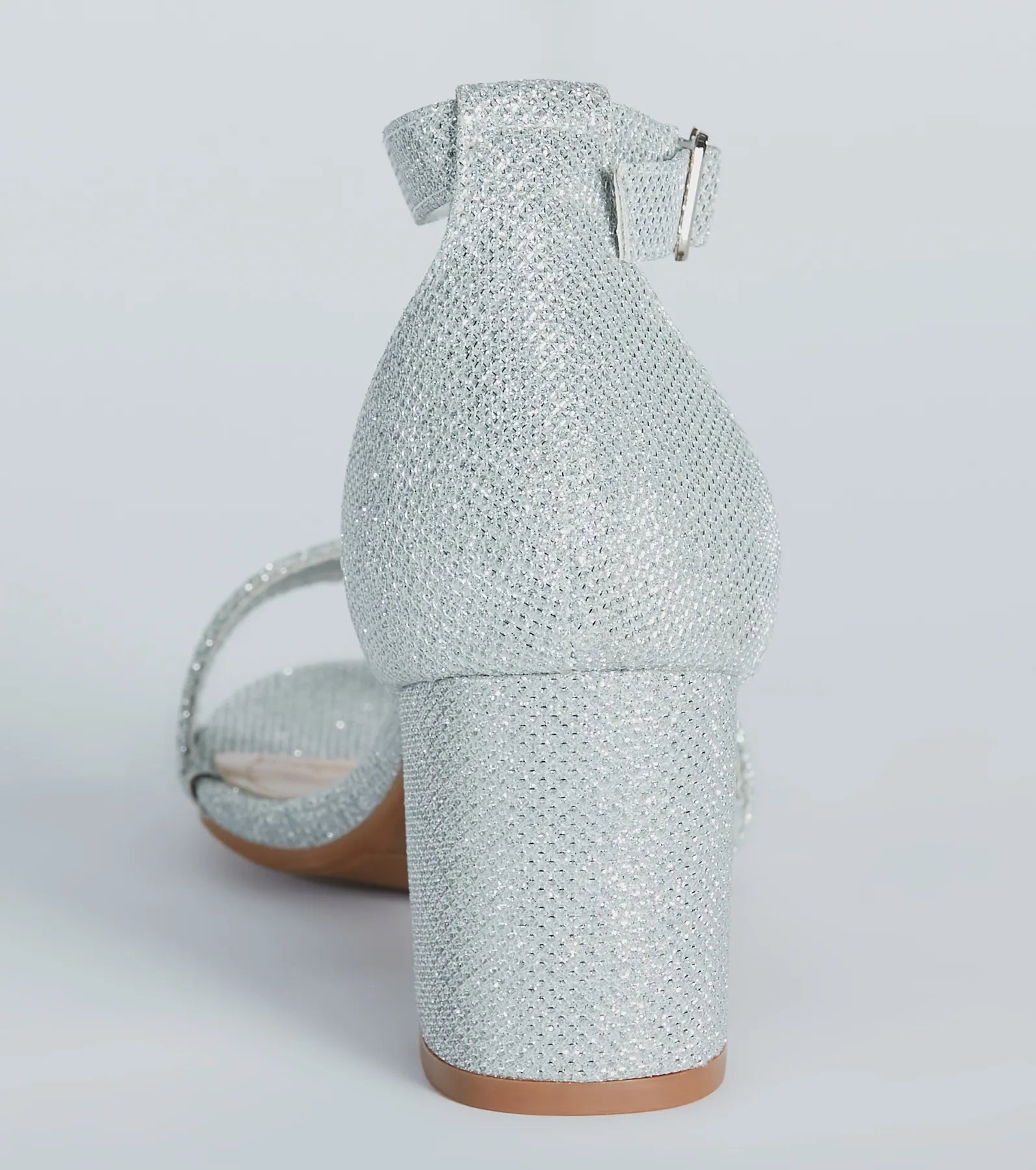 Shine Factor Metallic Low-Block Heels - Image 8