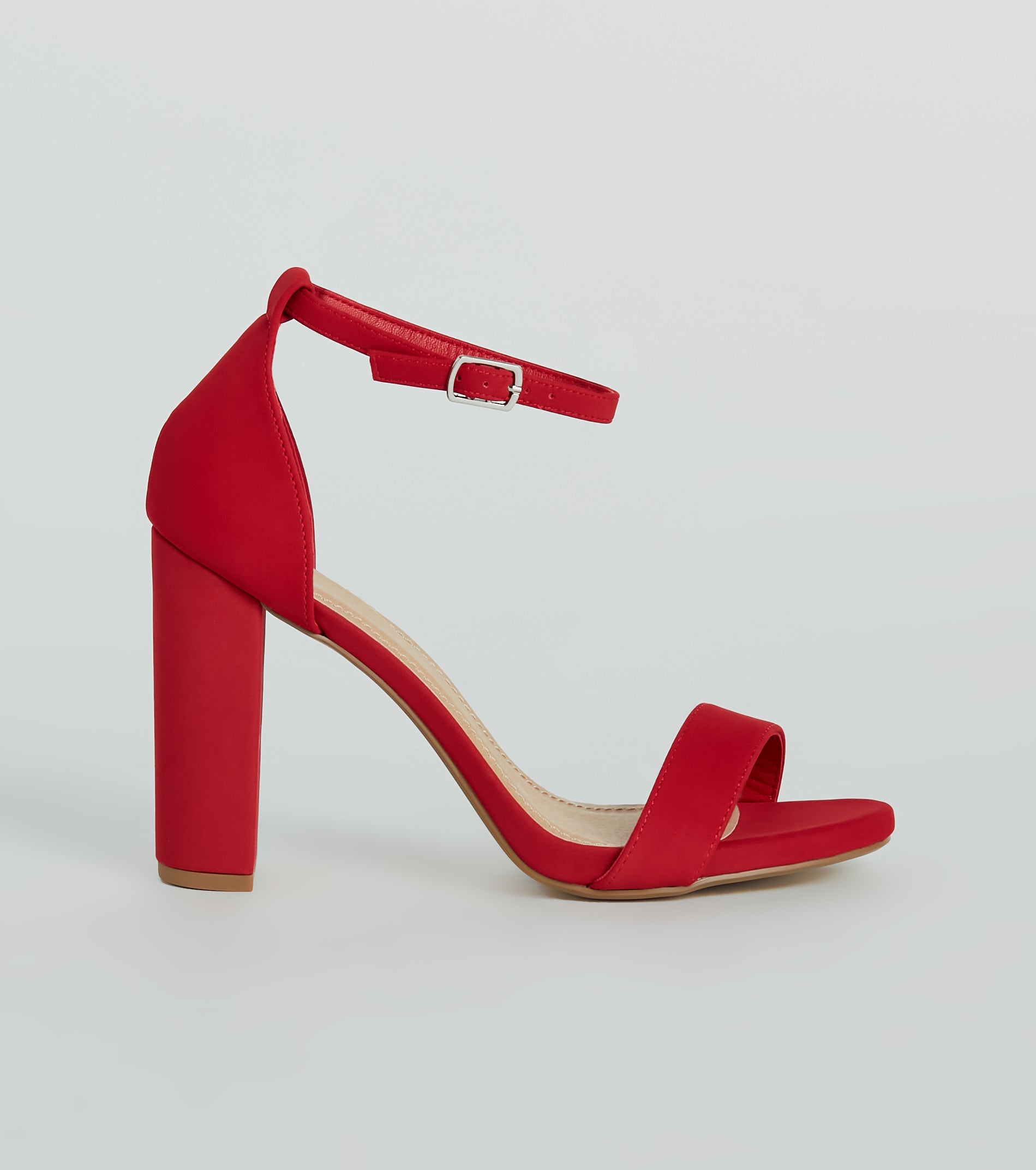 Sophisticated Look Nubuck Block Heels - Image 6