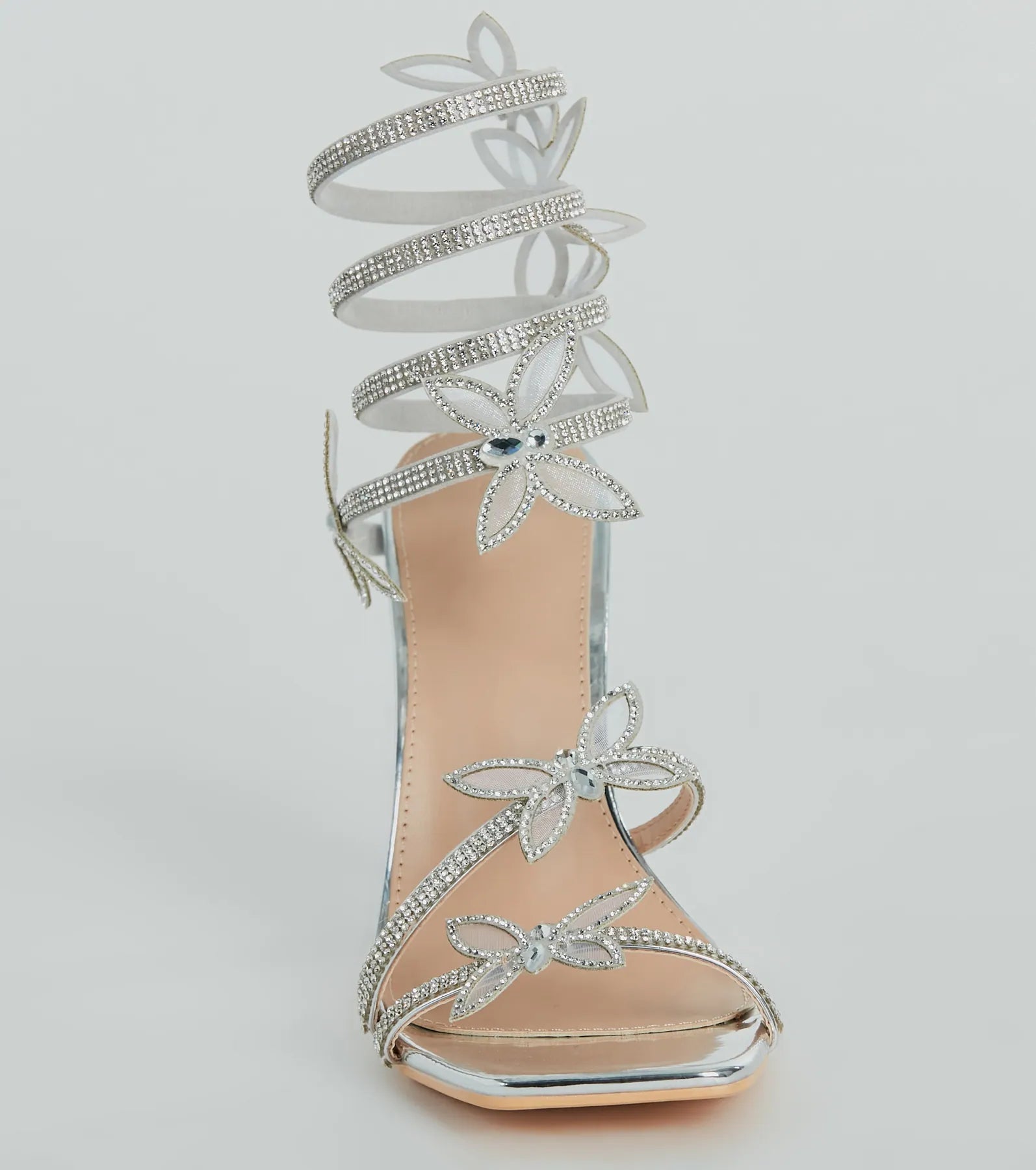 Butterfly Kiss Metallic Stiletto Heels - Image 3