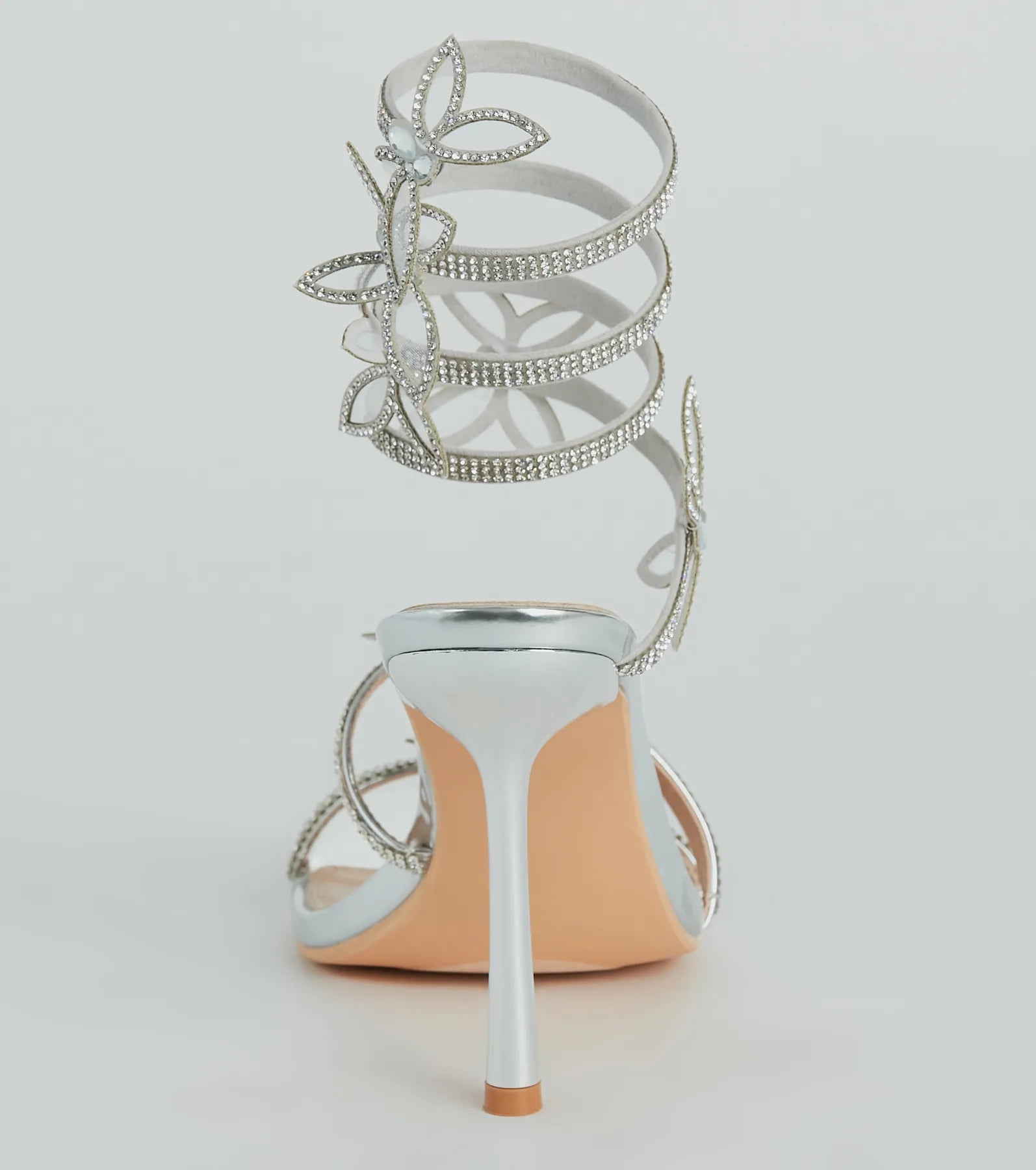 Butterfly Kiss Metallic Stiletto Heels - Image 4