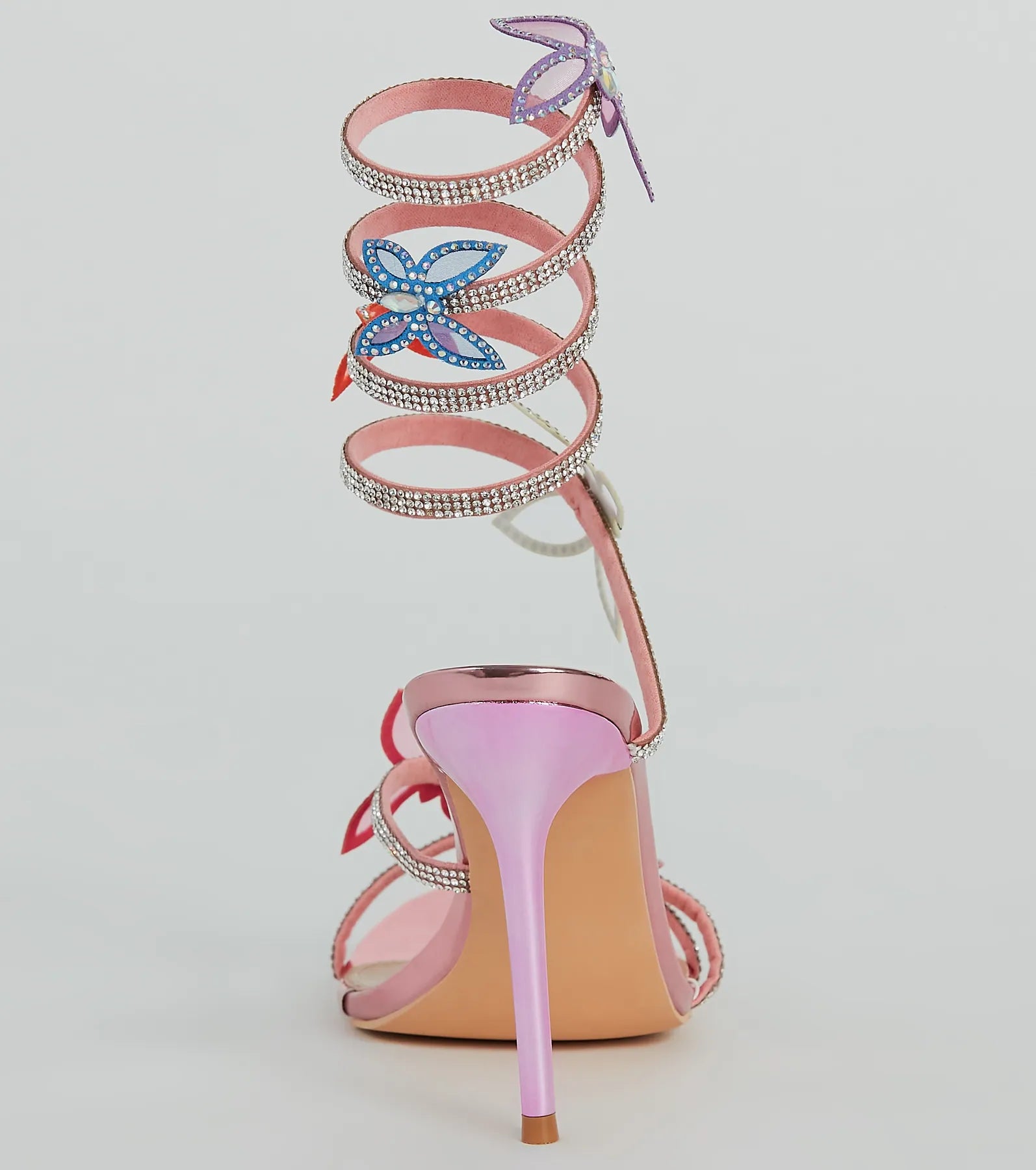 Spread Your Wings Butterfly Spiral Stiletto Heels - Image 4