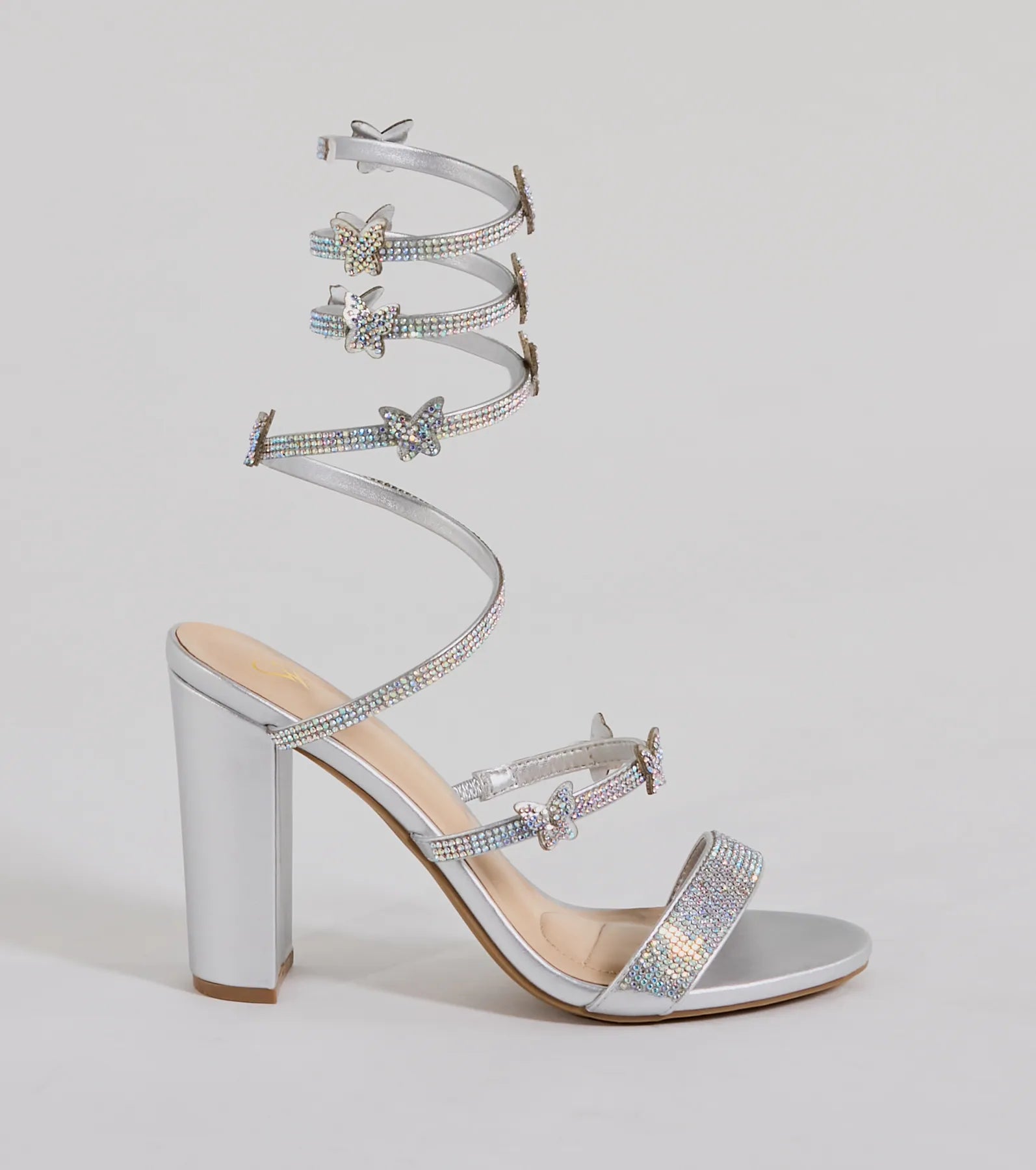 Butterfly Mystique Rhinestone Spiral Heels - Image 2