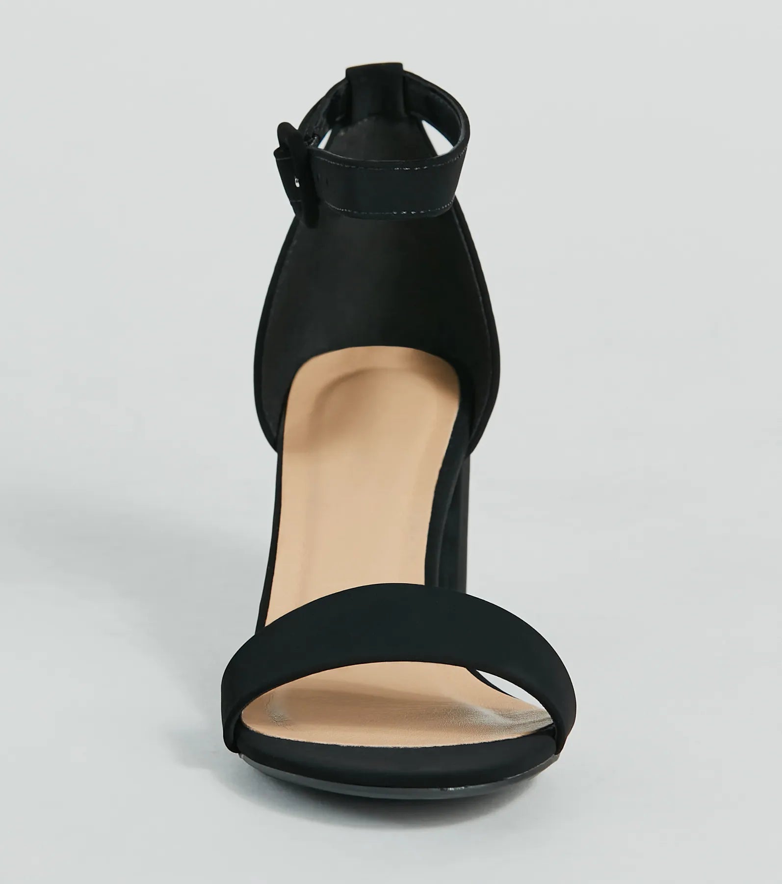Classic Staple Nubuck Short-Block Heels - Image 3